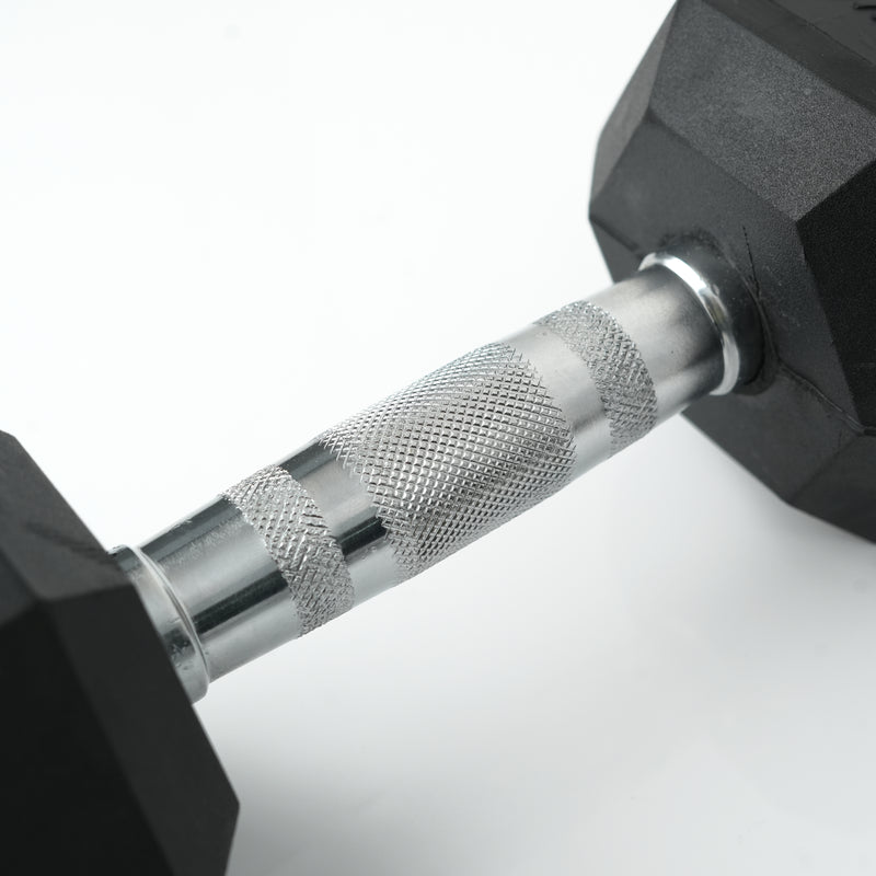 Load image into Gallery viewer, Puls8 Hex Rubber Coated Dumbbell (Single)
