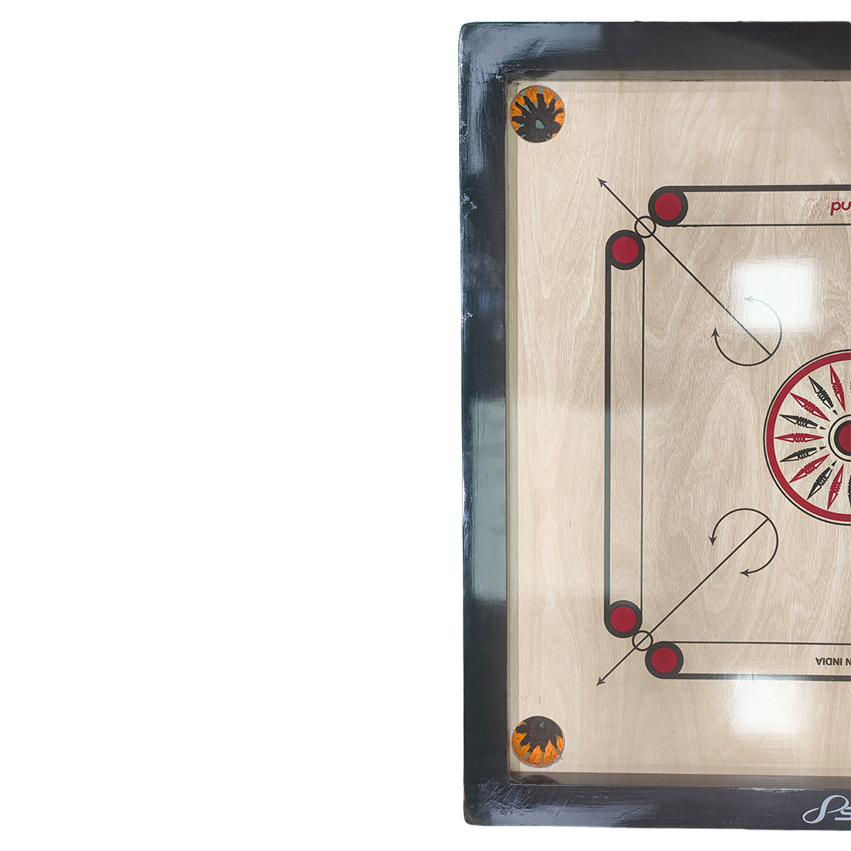 Puls8 Glossy Carrom Board