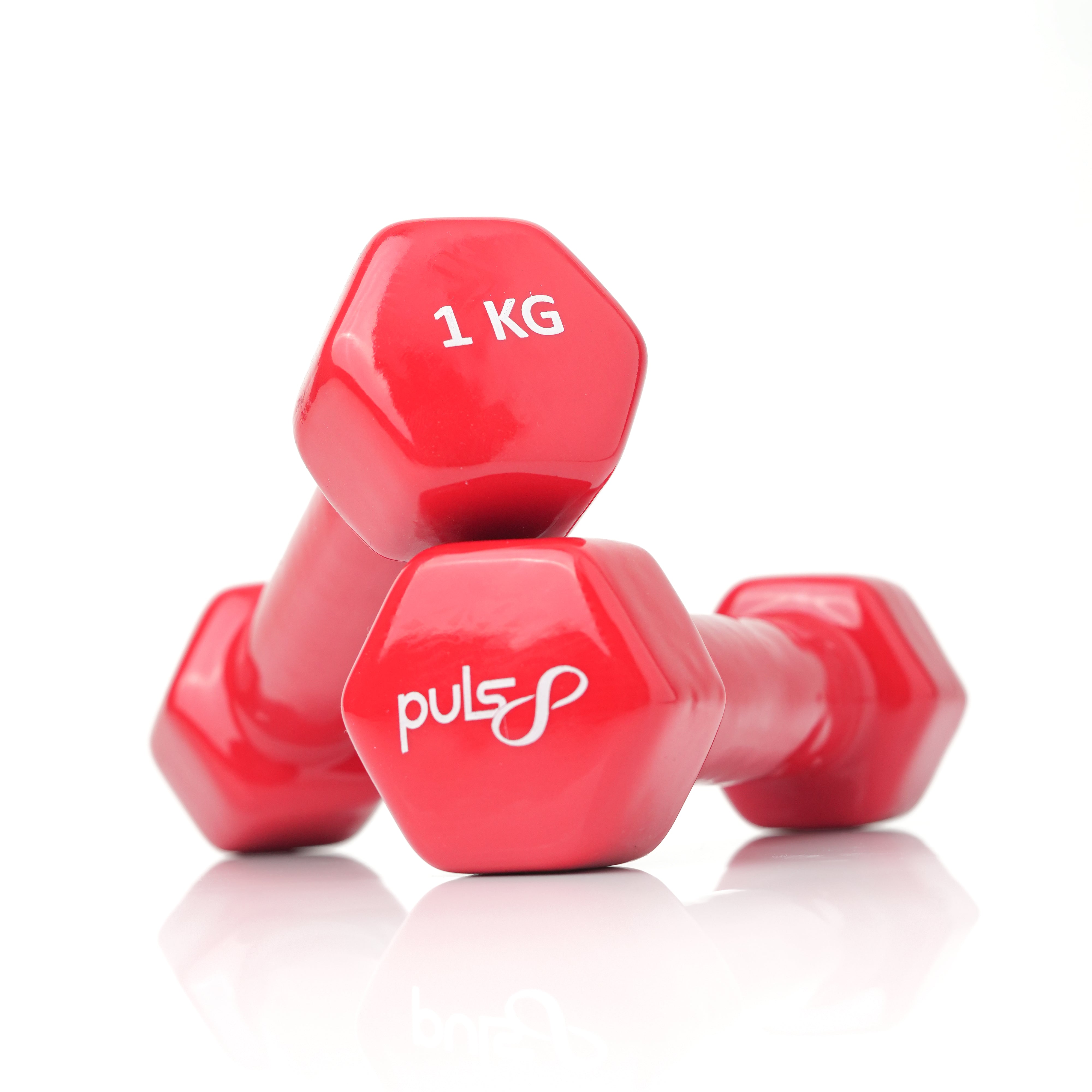 Puls8 Vinyl Hex Dumbbell (Single Dumbbell)