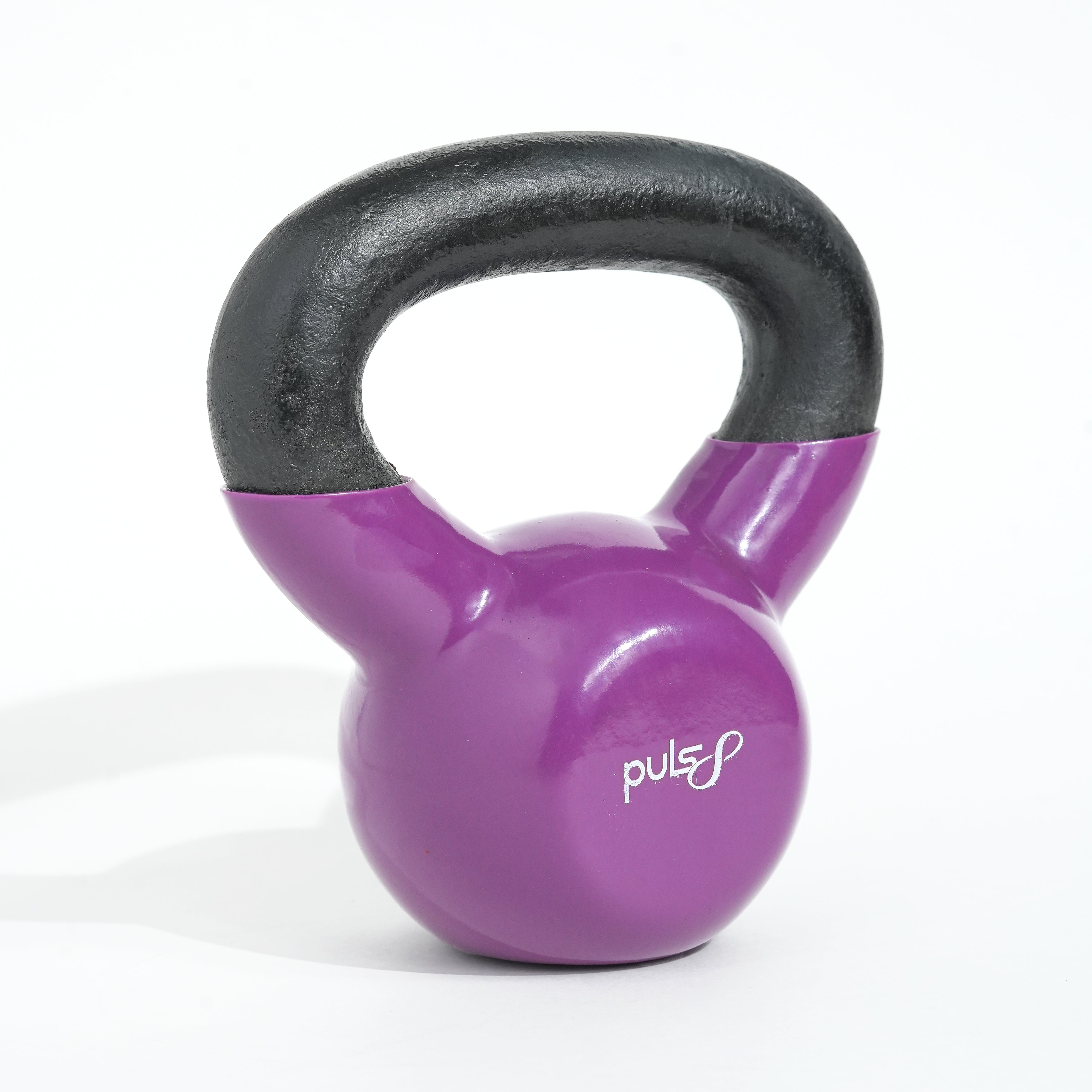 Puls8 Free Weight Vinyl Kettlebell (Single)