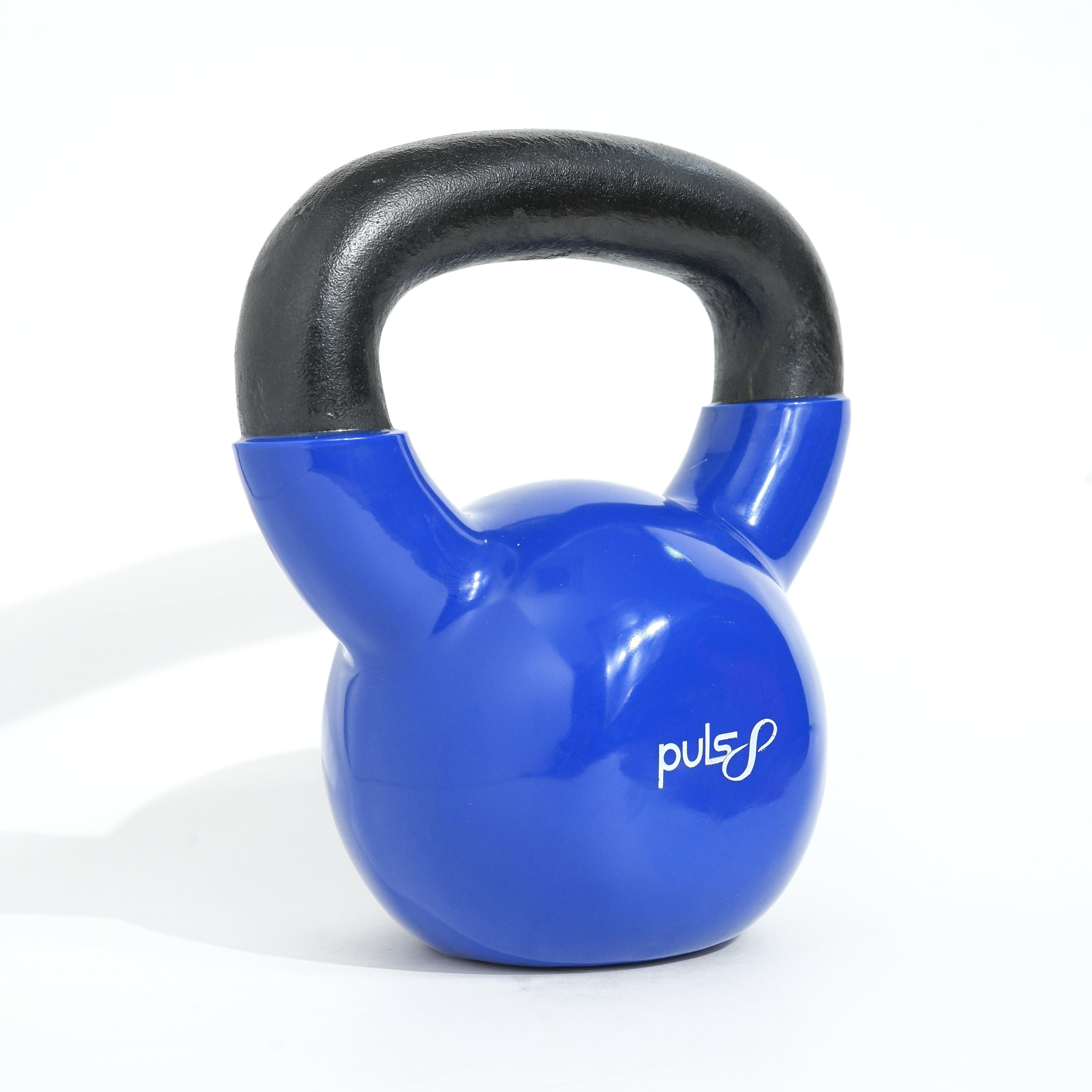 Puls8 Free Weight Vinyl Kettlebell (Single)