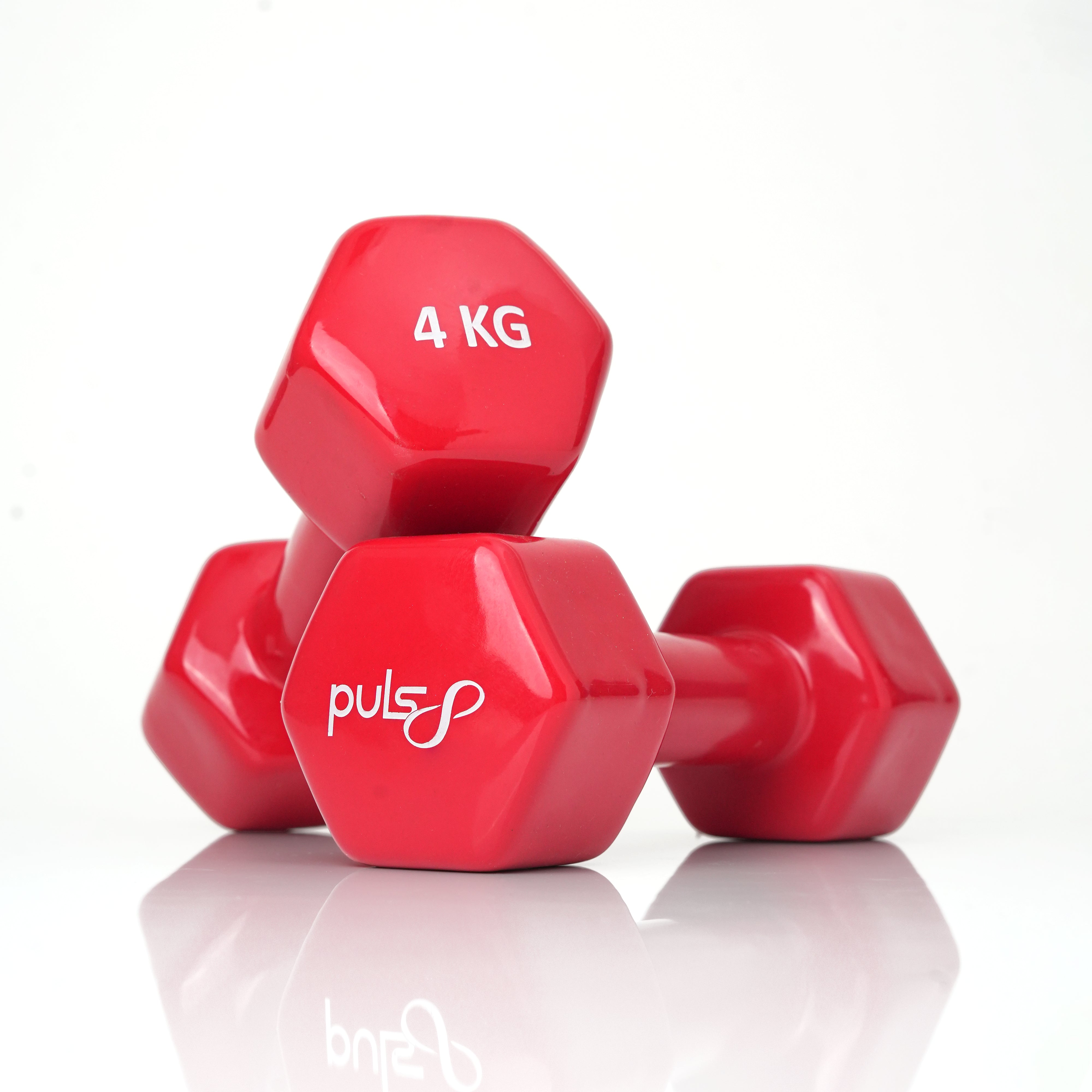 Puls8 Vinyl Hex Dumbbell (Single Dumbbell)