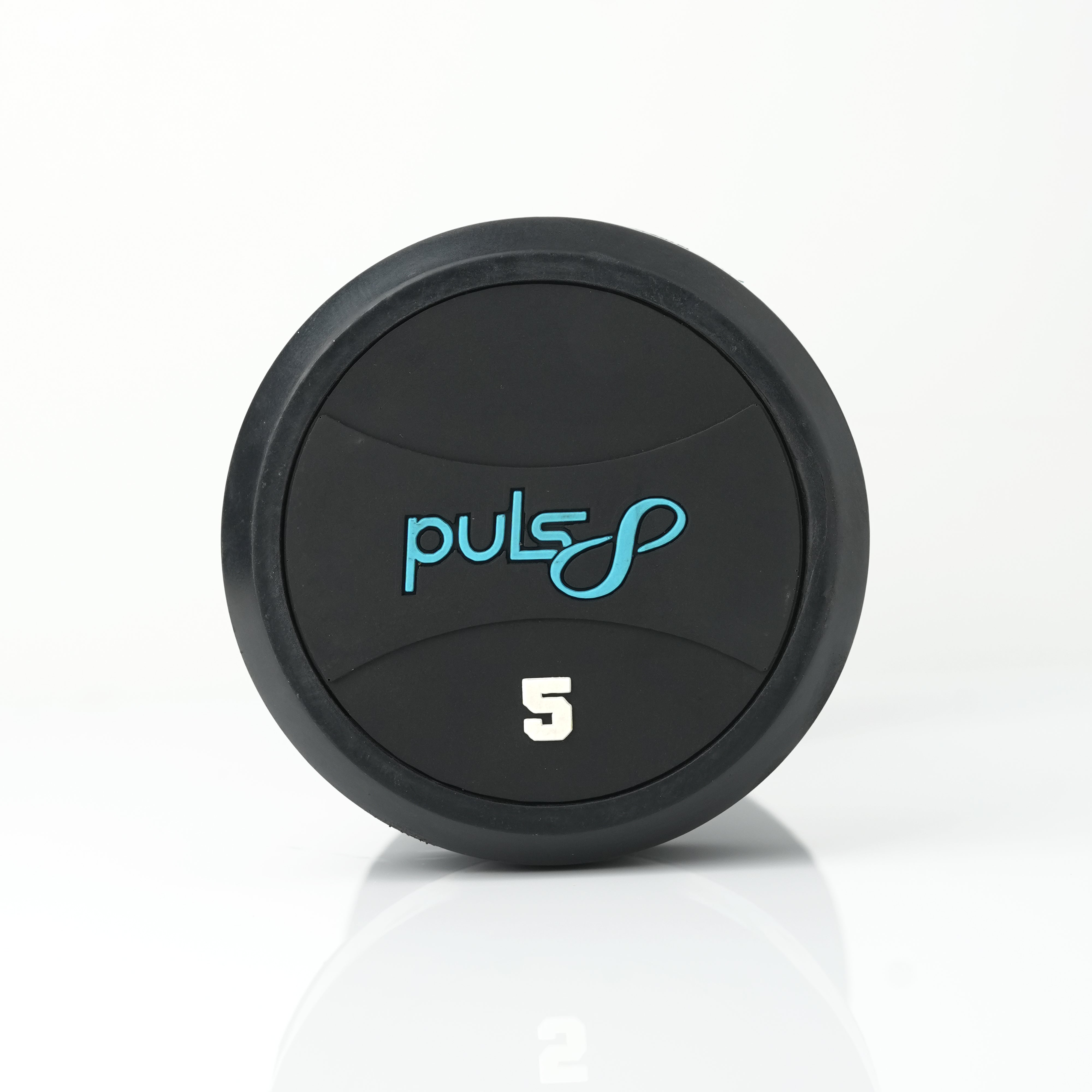 Puls8 Round Rubber Coated Dumbbell (SINGLE DUBMELL)