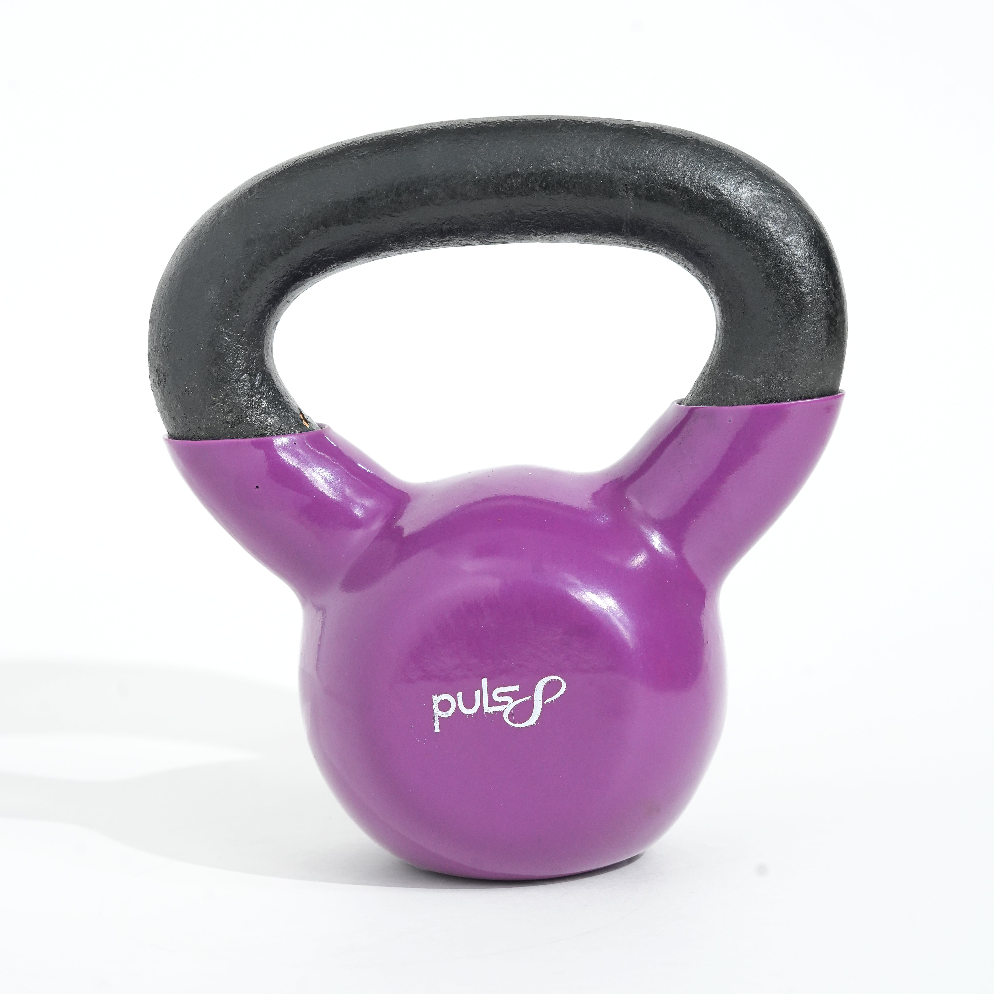 Puls8 Free Weight Vinyl Kettlebell (Single)