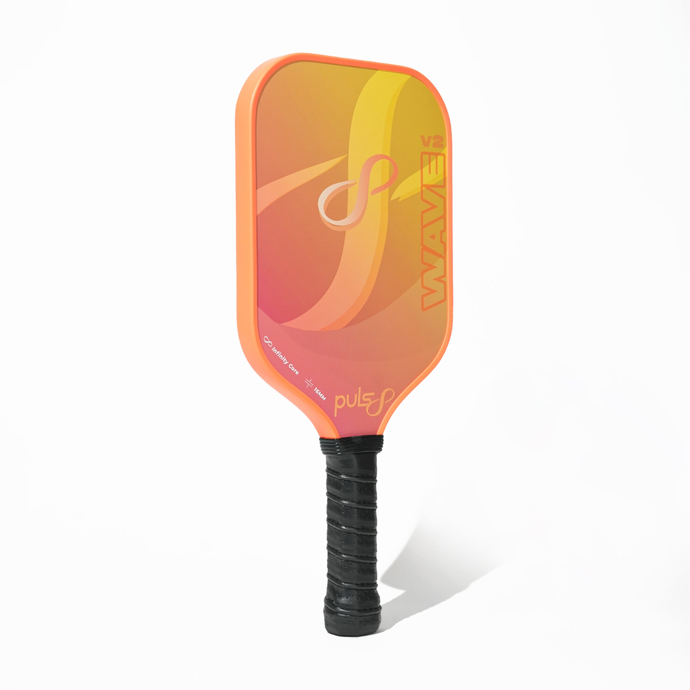 Puls8 Wave V2 Volcano Flame Pickleball Paddle Set (2 Paddles + 3 Balls)