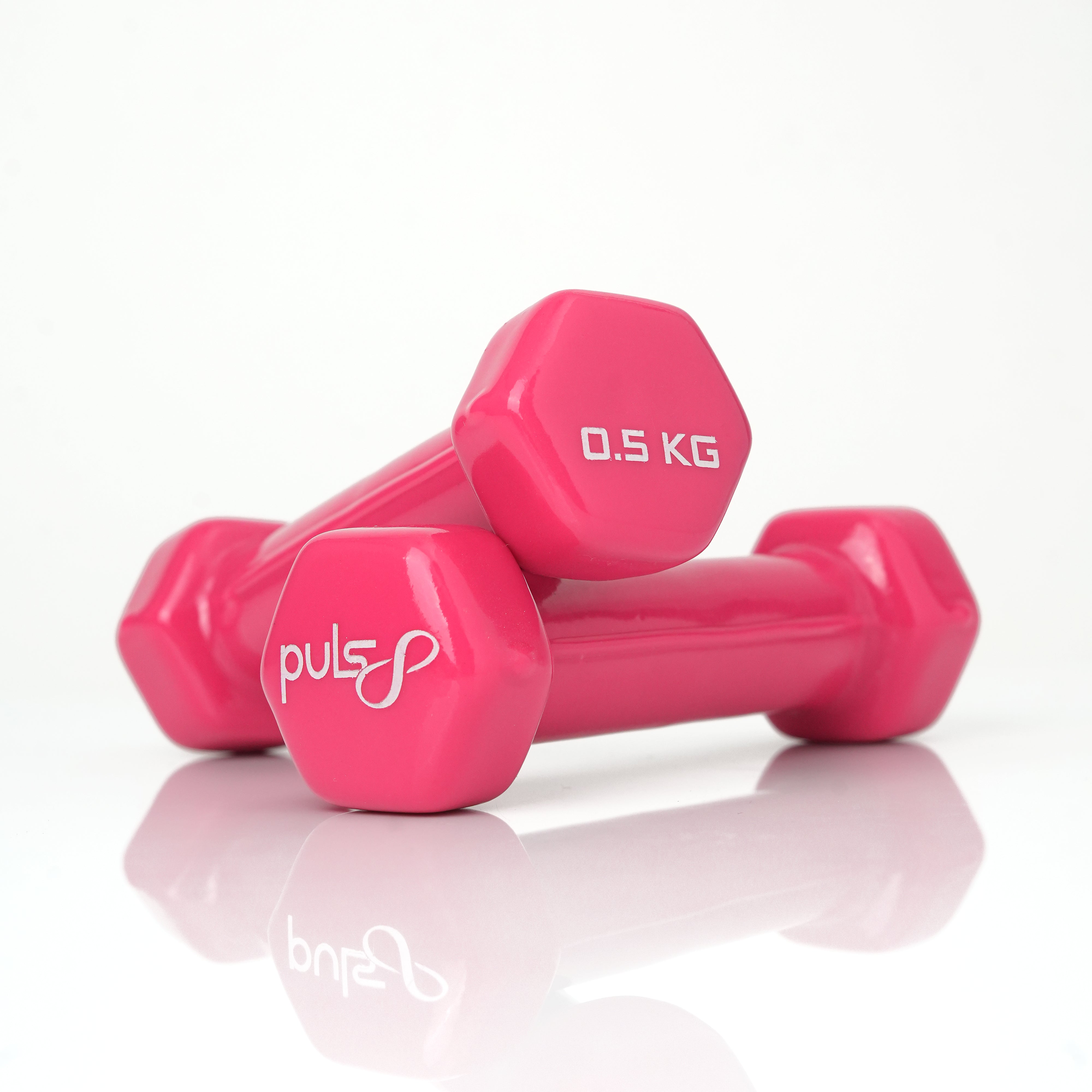 Puls8 Vinyl Hex Dumbbell (Single Dumbbell)