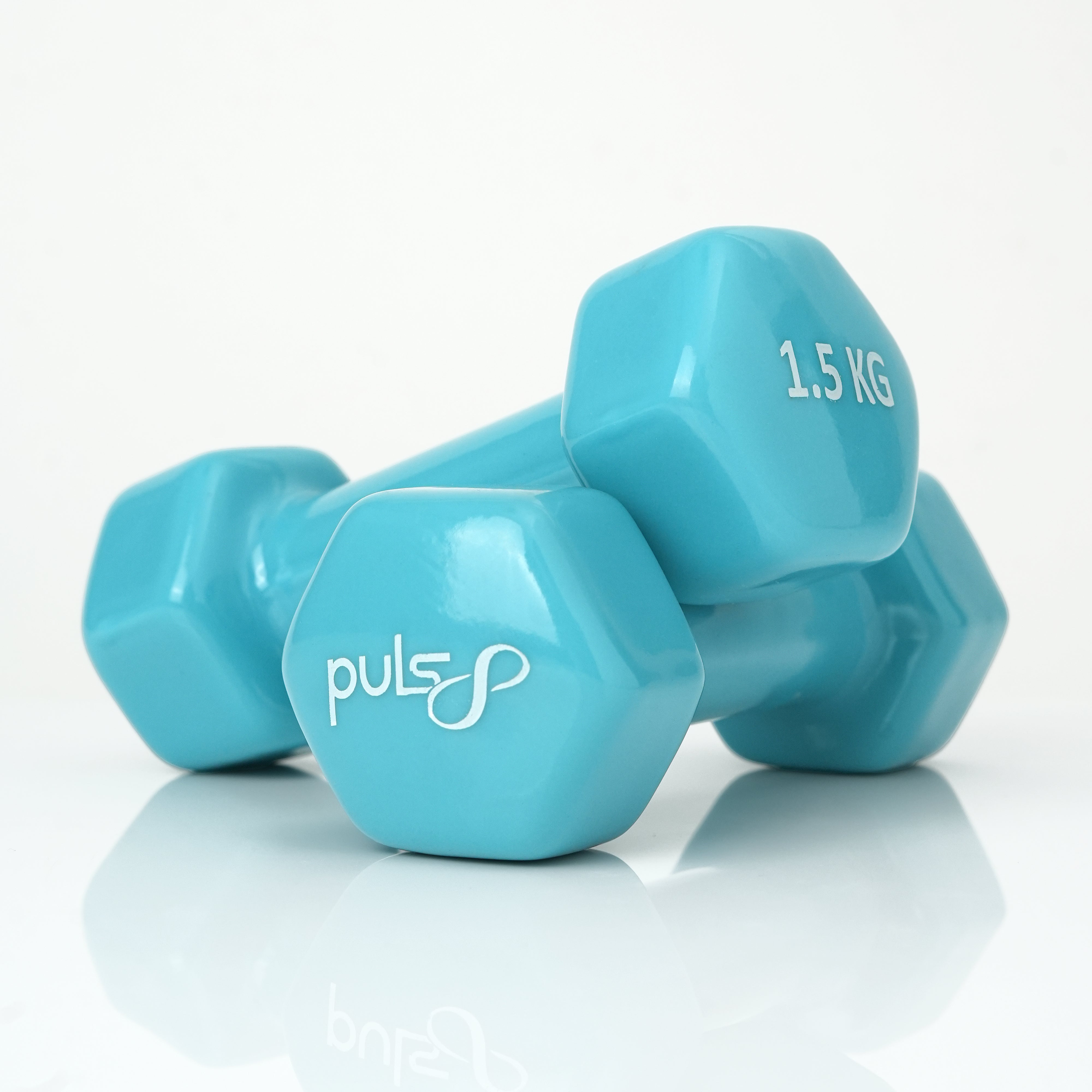 Puls8 Vinyl Hex Dumbbell (Single Dumbbell)