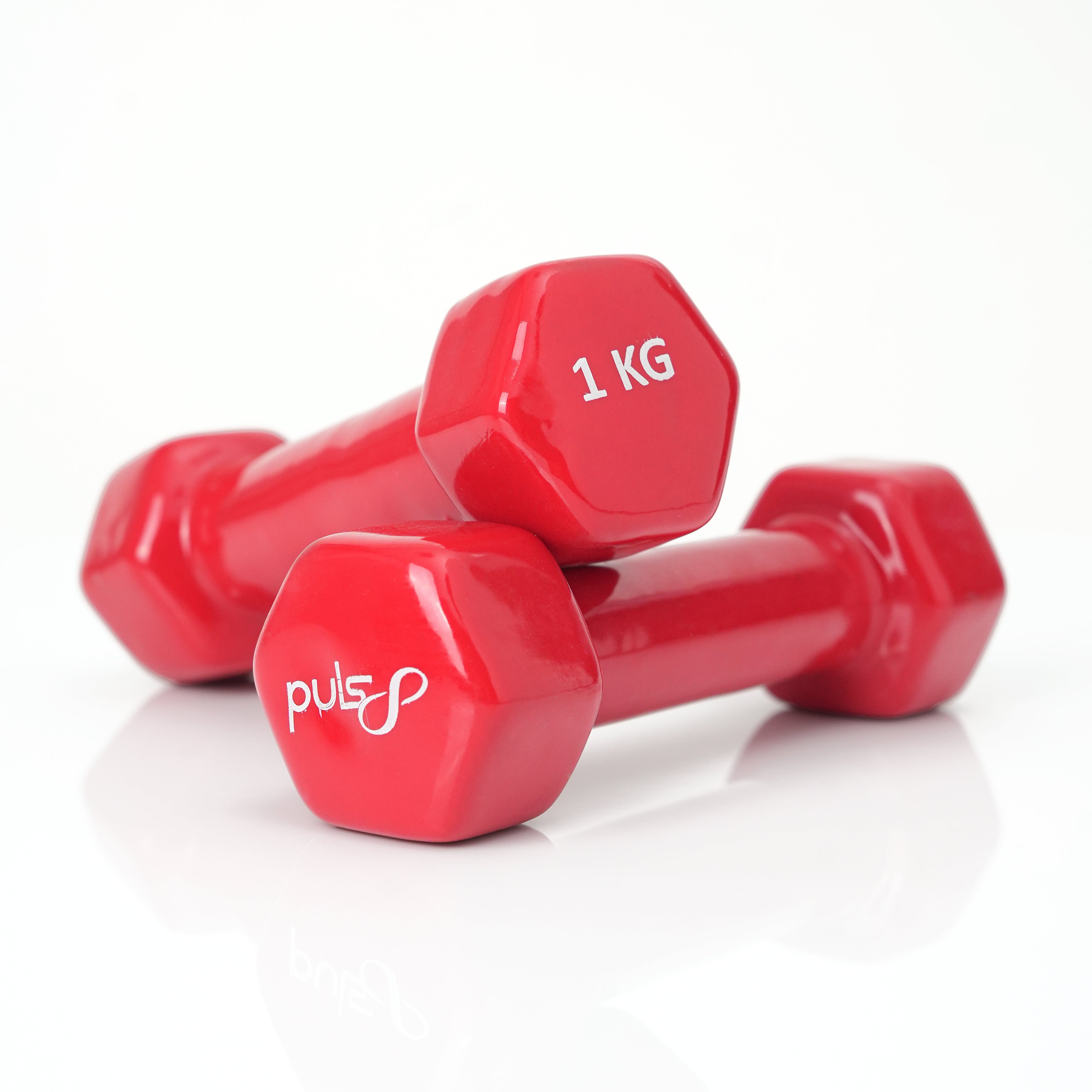 Puls8 Vinyl Hex Dumbbell (Single Dumbbell)