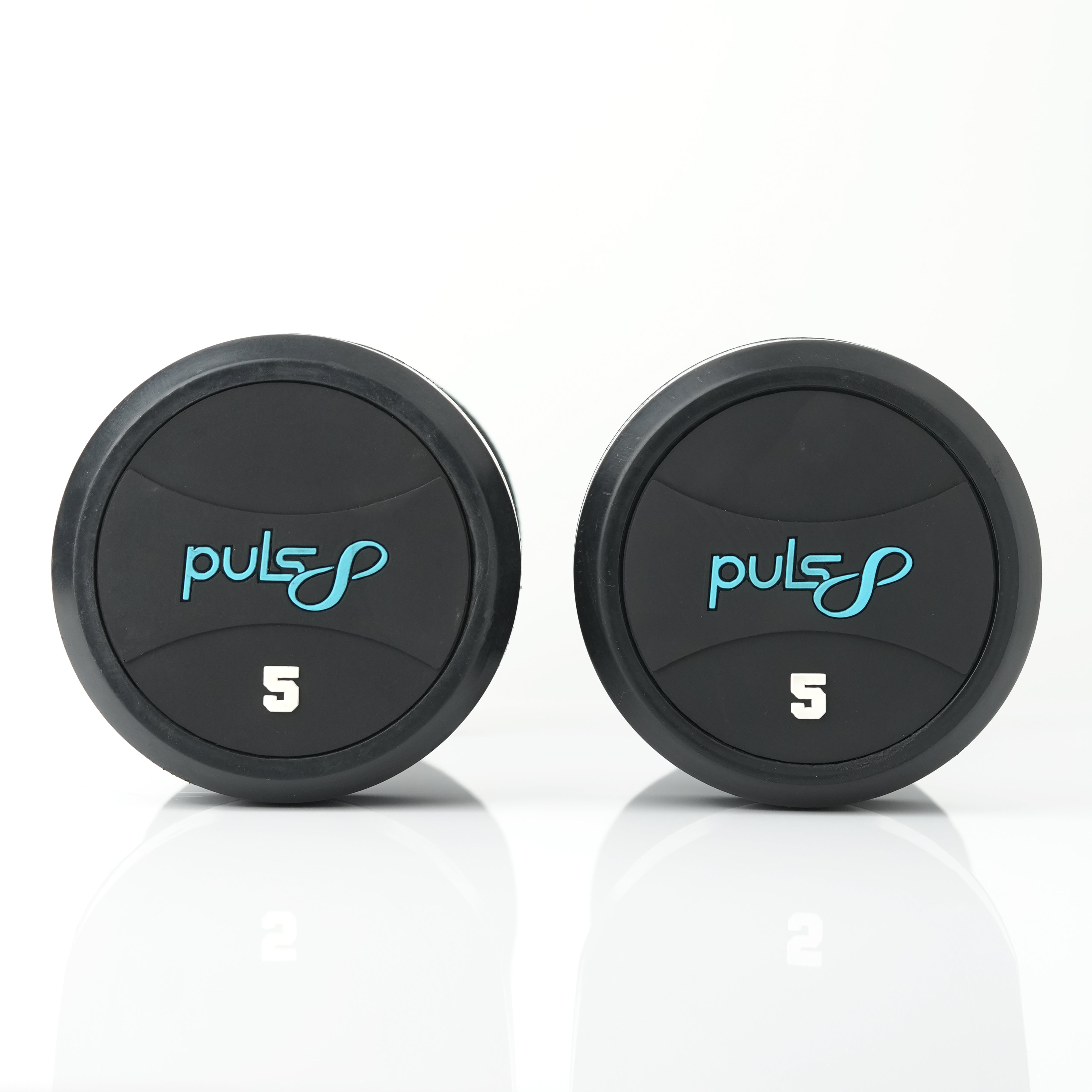 Puls8 Round Rubber Coated Dumbbell (SINGLE DUBMELL)