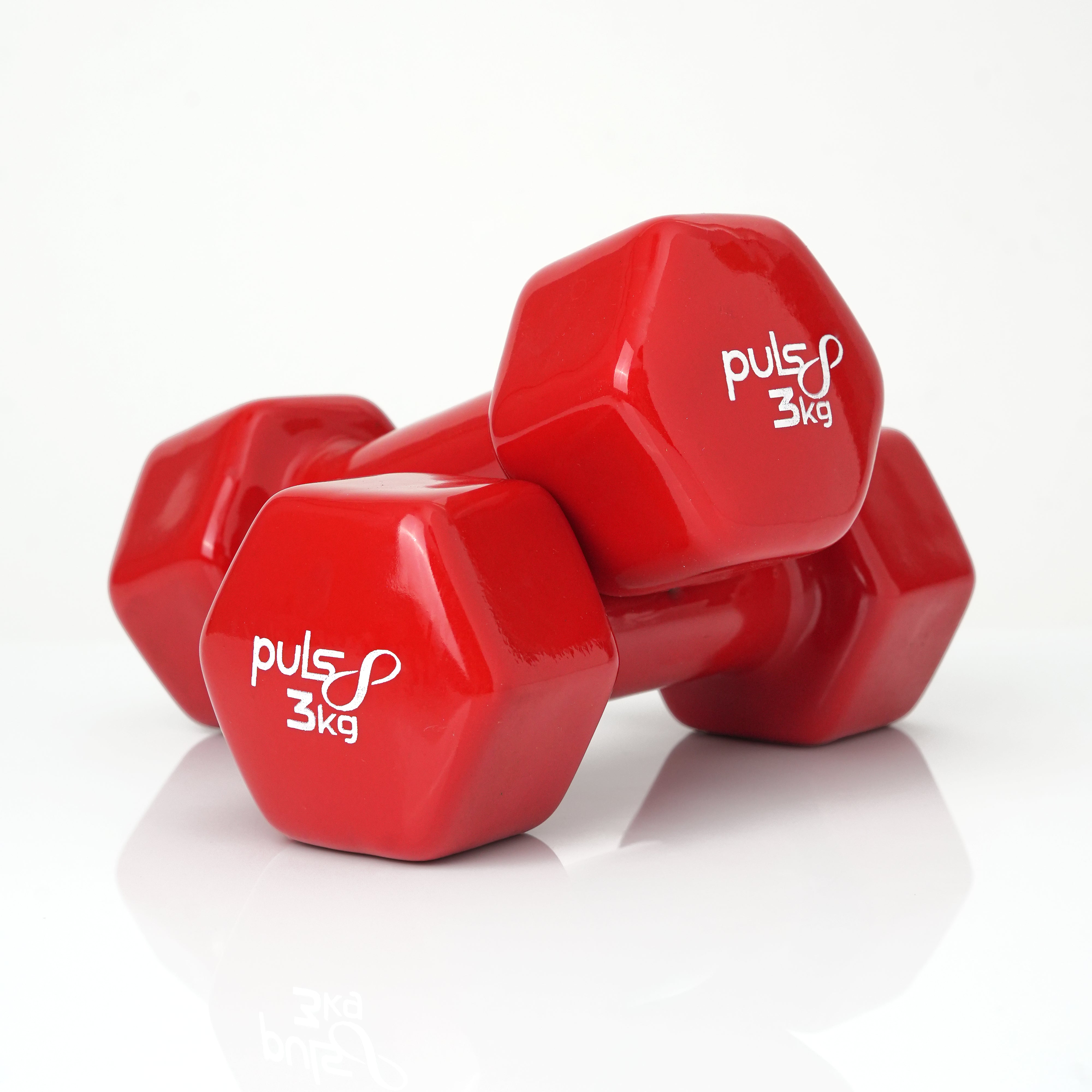 Puls8 Vinyl Hex Dumbbell (Single Dumbbell)