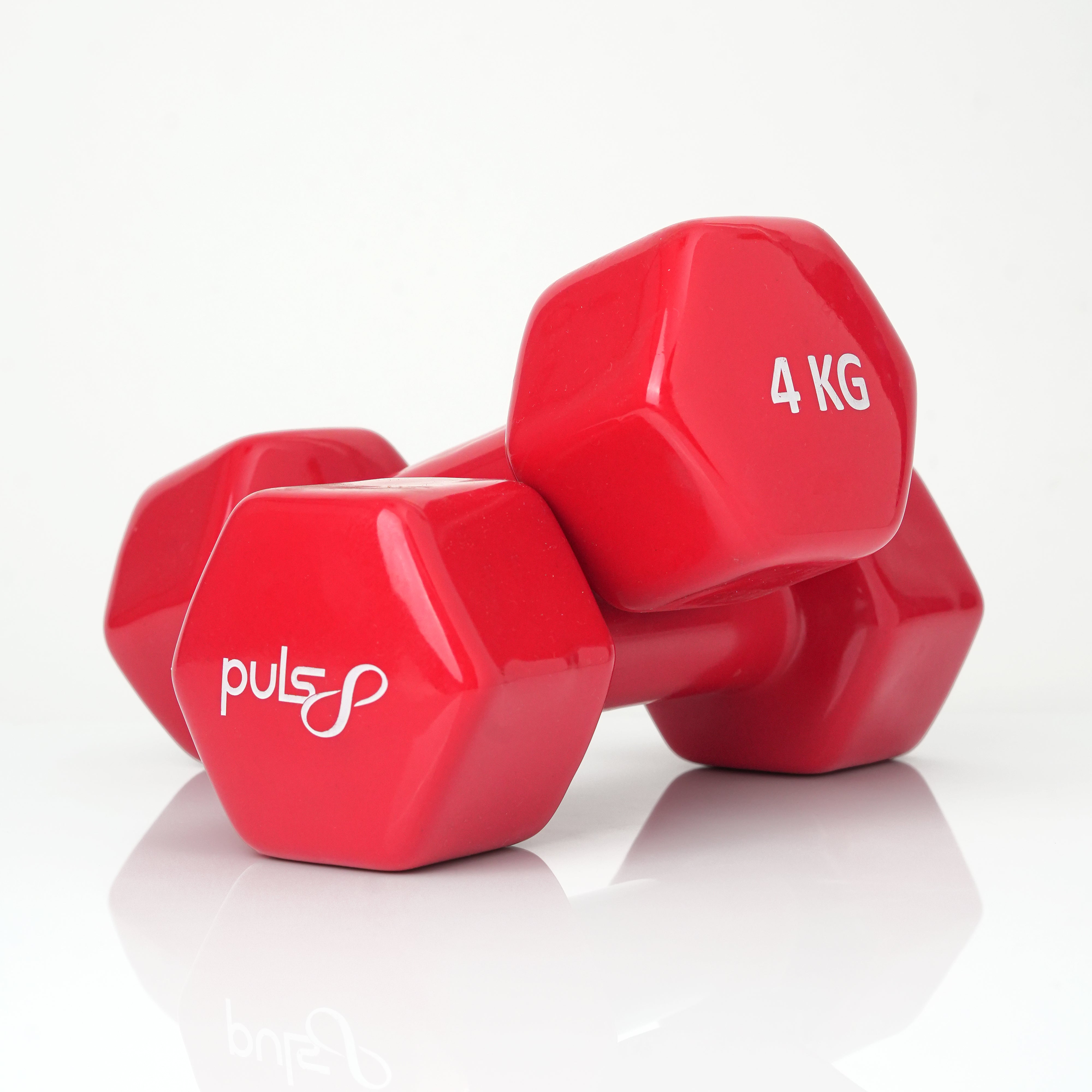 Puls8 Vinyl Hex Dumbbell (Single Dumbbell)