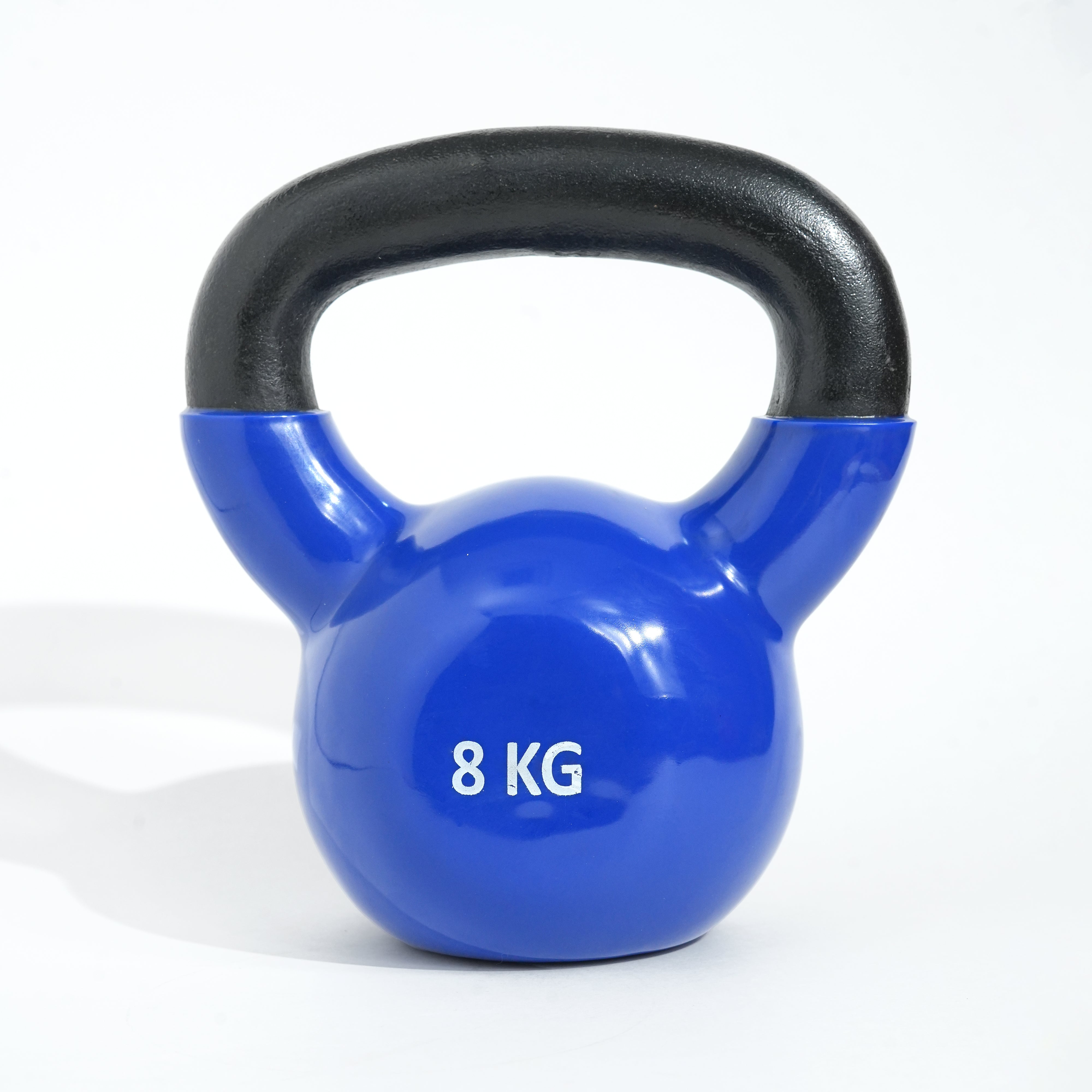 Puls8 Free Weight Vinyl Kettlebell (Single)