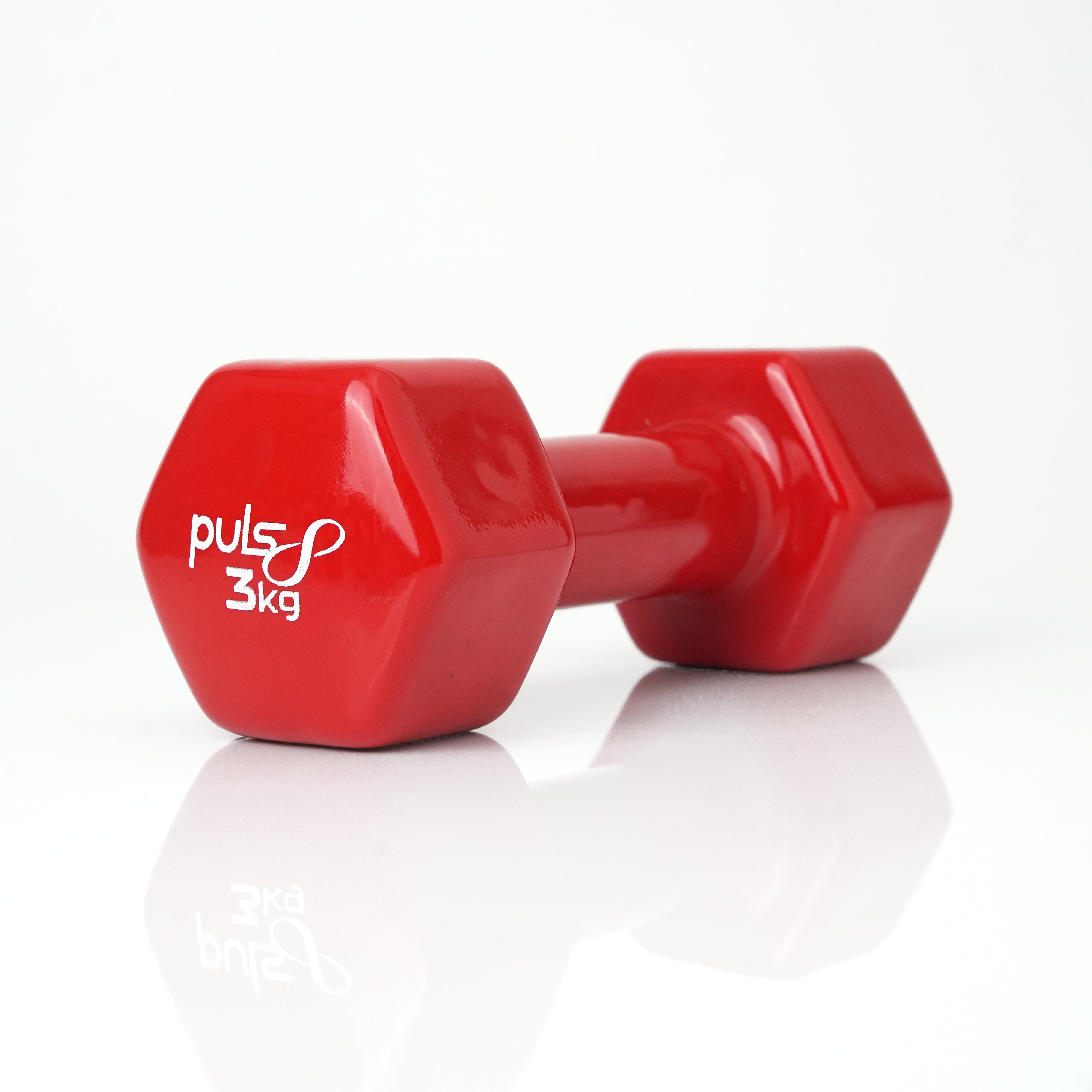 Puls8 Vinyl Hex Dumbbell (Single Dumbbell)