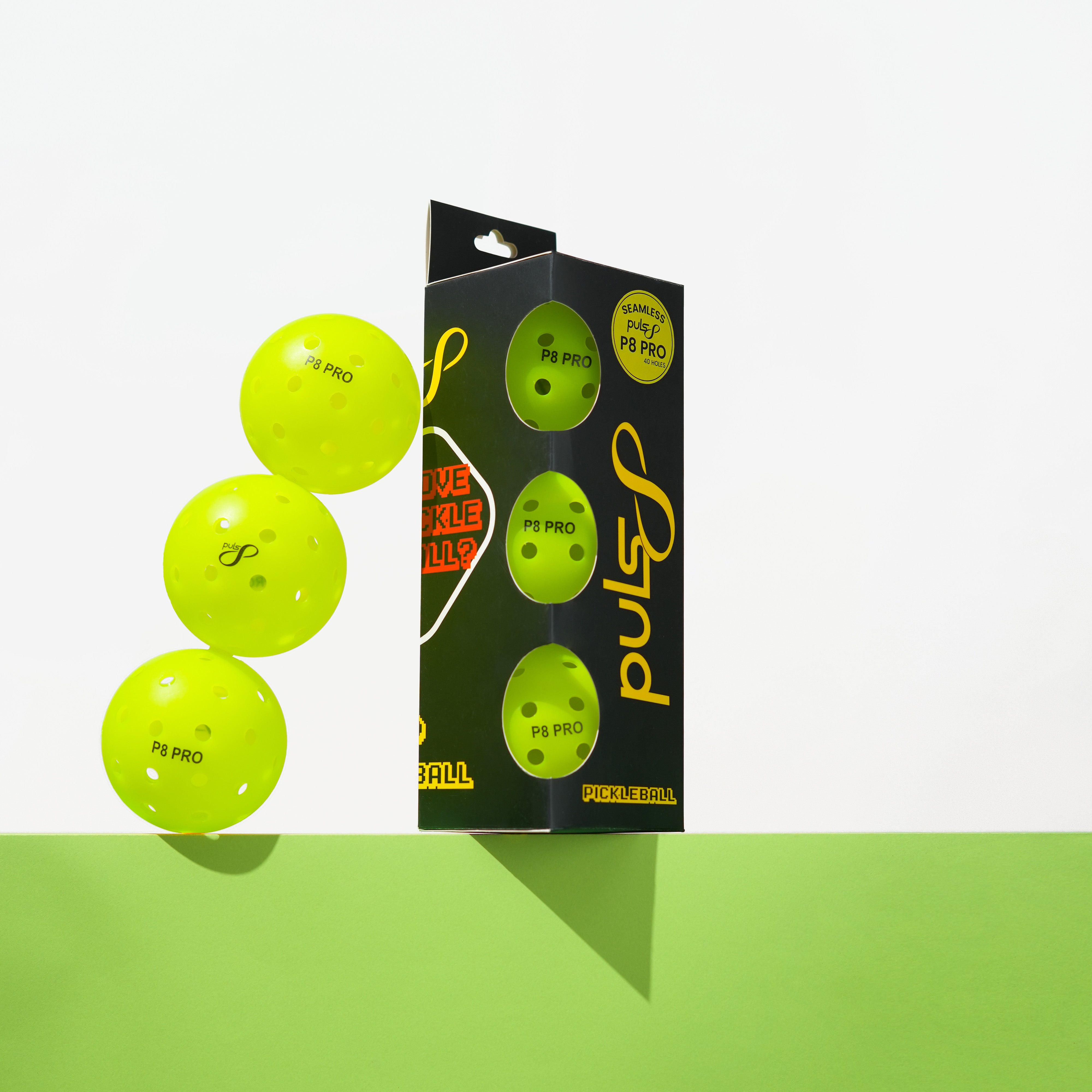 Puls8 Wave V2 Complete Pickleball Paddle Set (Four Paddles + Balls + Net)