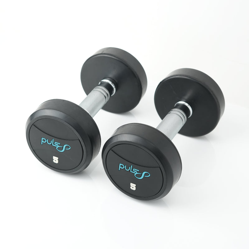 Load image into Gallery viewer, Puls8 Round Rubber Coated Dumbbell (Single)
