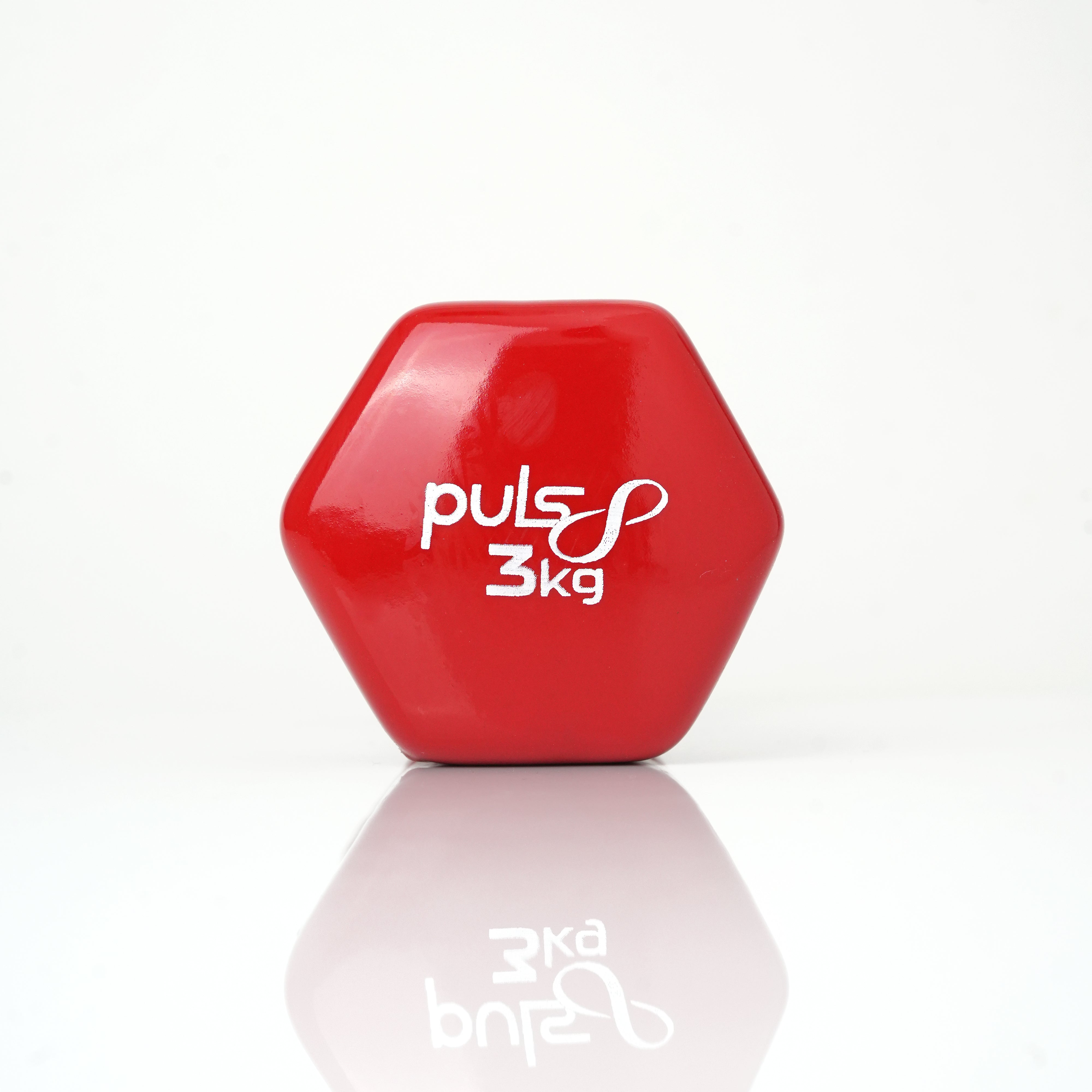 Puls8 Vinyl Hex Dumbbell (Single Dumbbell)