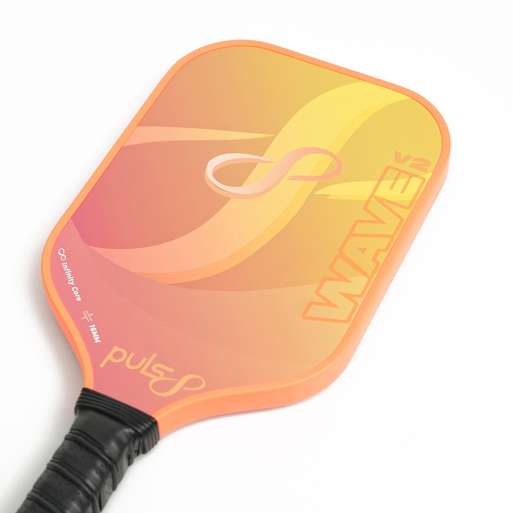 Puls8 Wave V2 Volcano Flame Pickleball Paddle Set (2 Paddles + 3 Balls + Net)