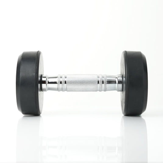 Puls8 Round Rubber Coated Dumbbell (Single)