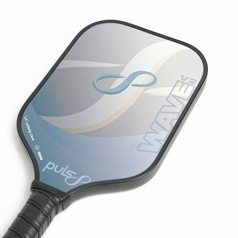 Load image into Gallery viewer, Puls8 Wave V2 Burnt Charcoal Pickleball Paddle Set (2 Paddles + 3 Balls + Net)
