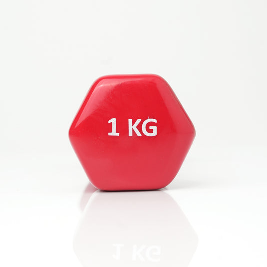 Puls8 Vinyl Hex Dumbbell (Single Dumbbell)