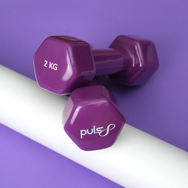 Load image into Gallery viewer, Puls8 Vinyl Hex Dumbbell (Single Dumbbell)
