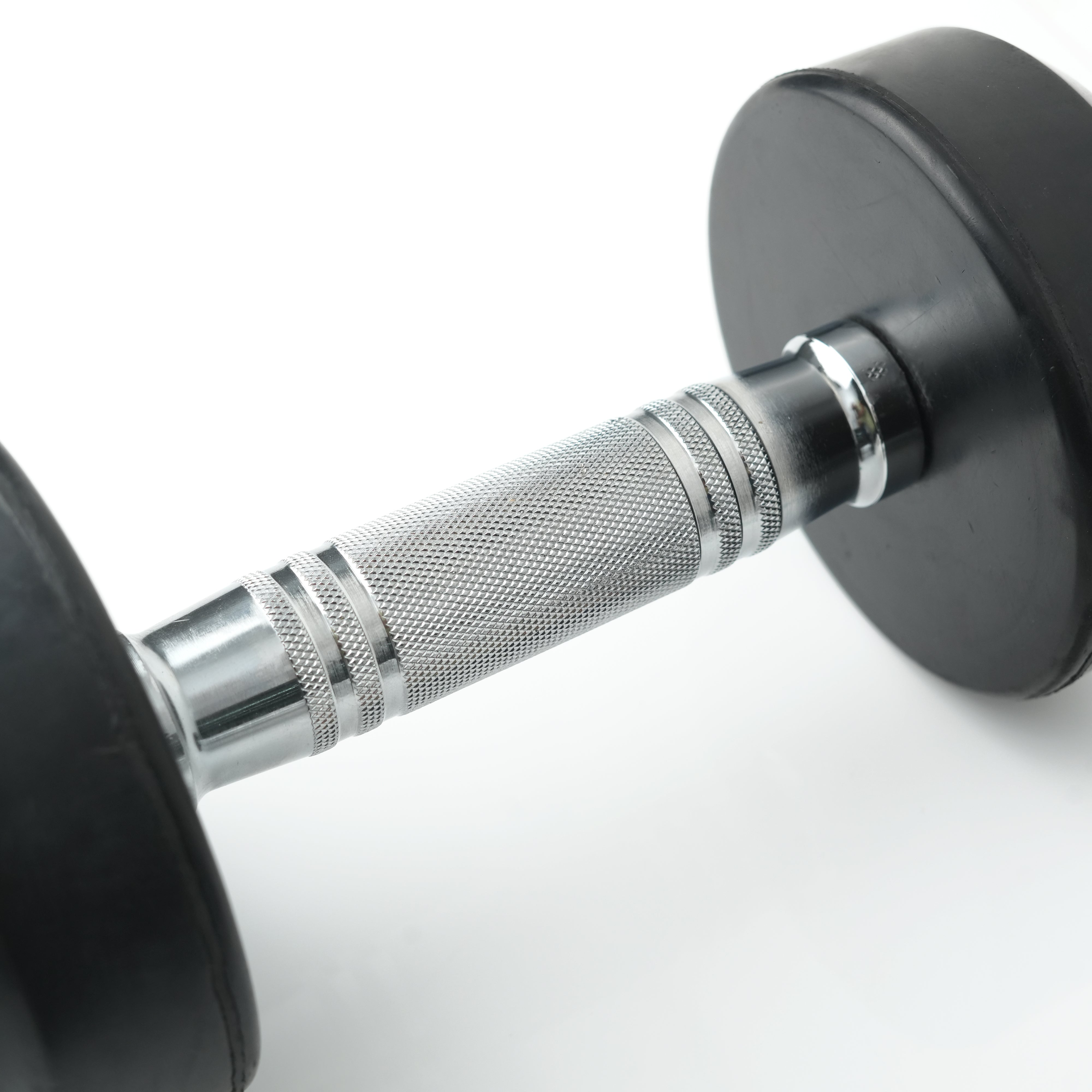 Puls8 Round Rubber Coated Dumbbell (SINGLE DUBMELL)