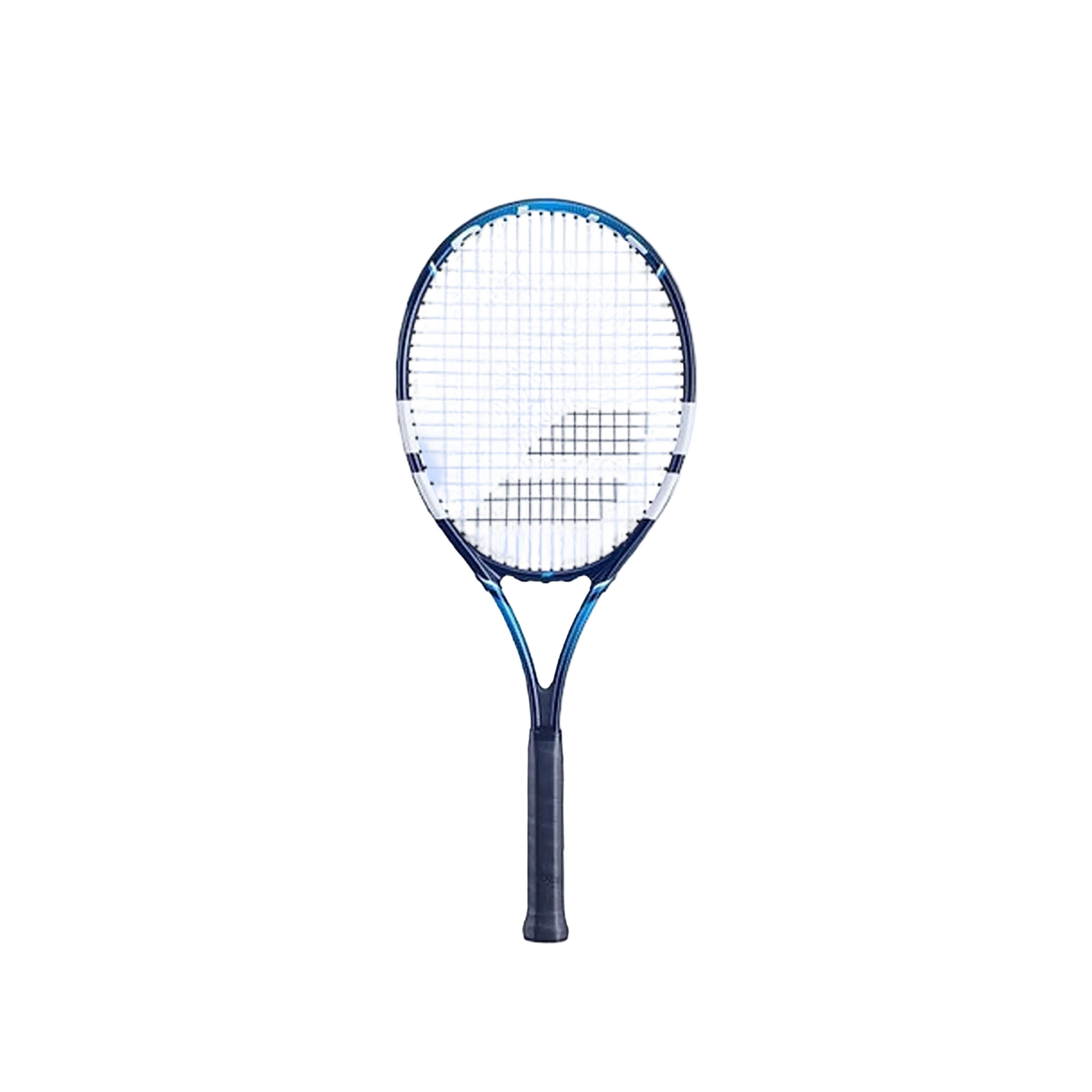 A Babolat Eagle S CV tennis racquet displayed against a neutral background, featuring a blue and white color scheme with string bed and handle visible.