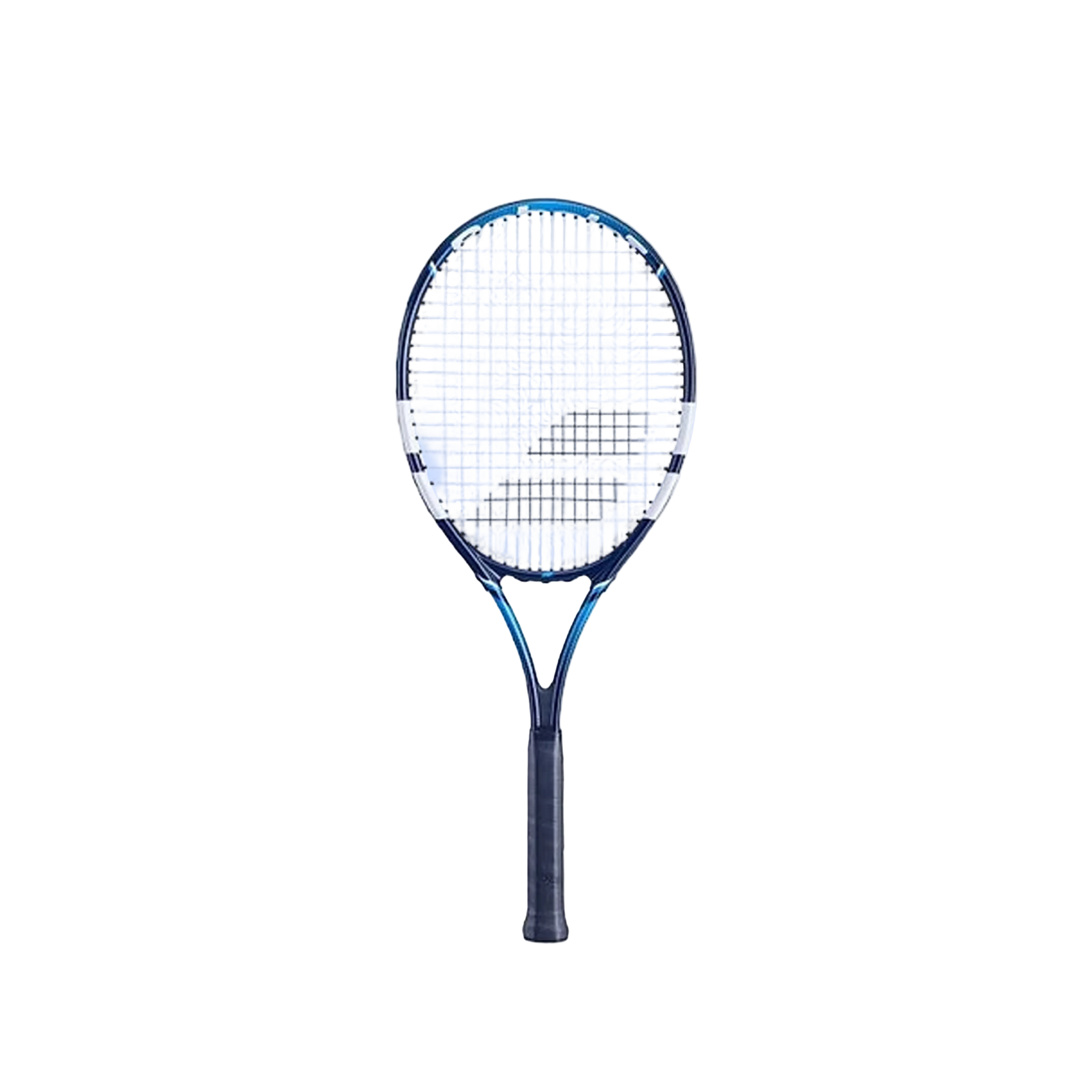 A Babolat Eagle S CV tennis racquet displayed against a neutral background, featuring a blue and white color scheme with string bed and handle visible.