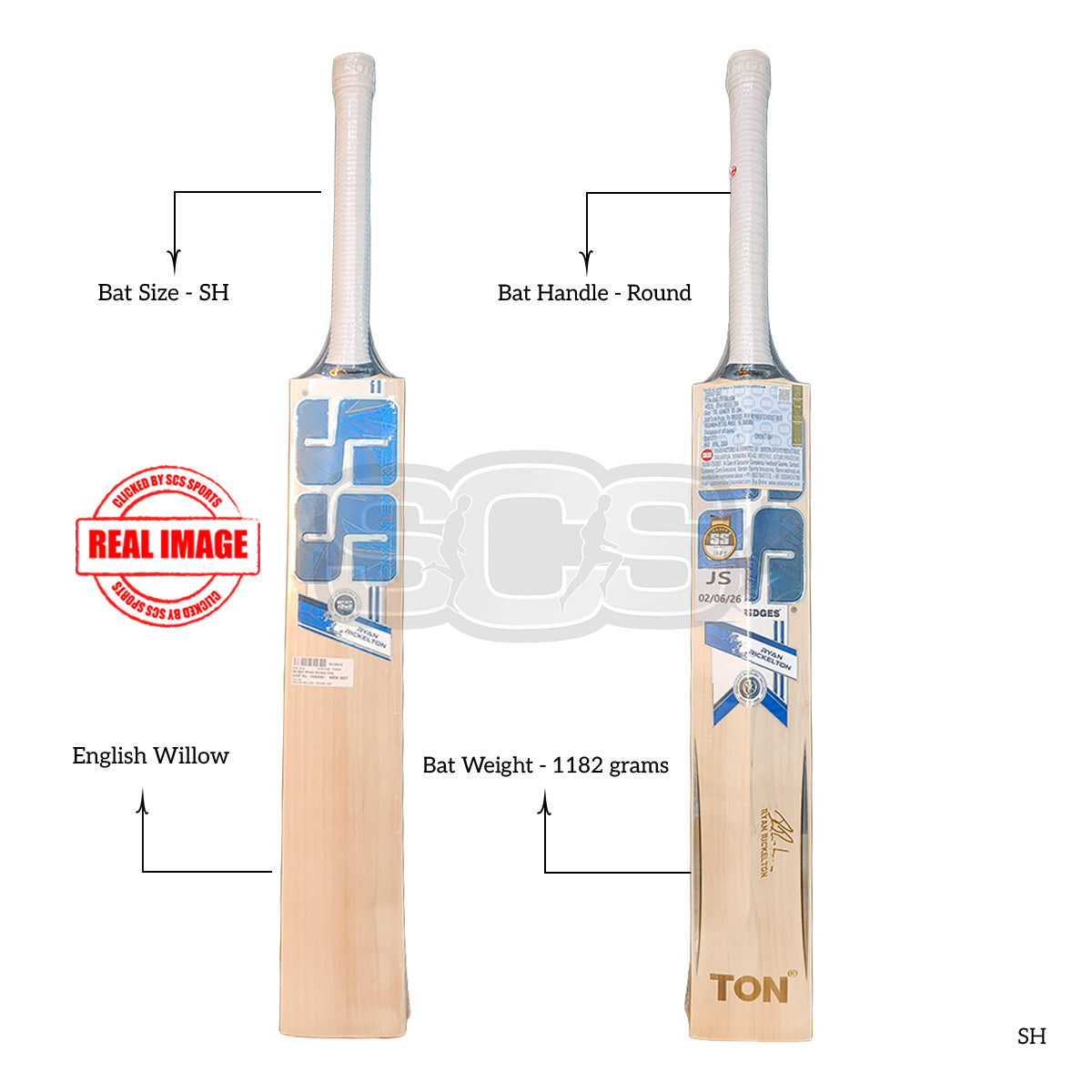 SS Ryan Rickelton English Willow Cricket Bat