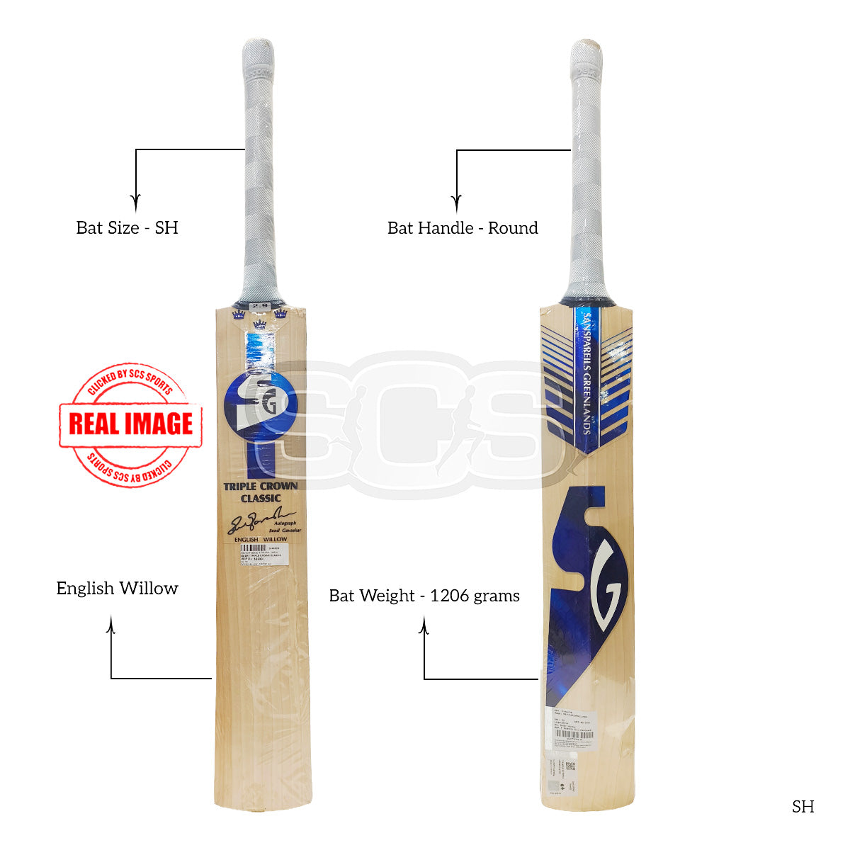 SG Triple Crown Classic English Willow Cricket Bat