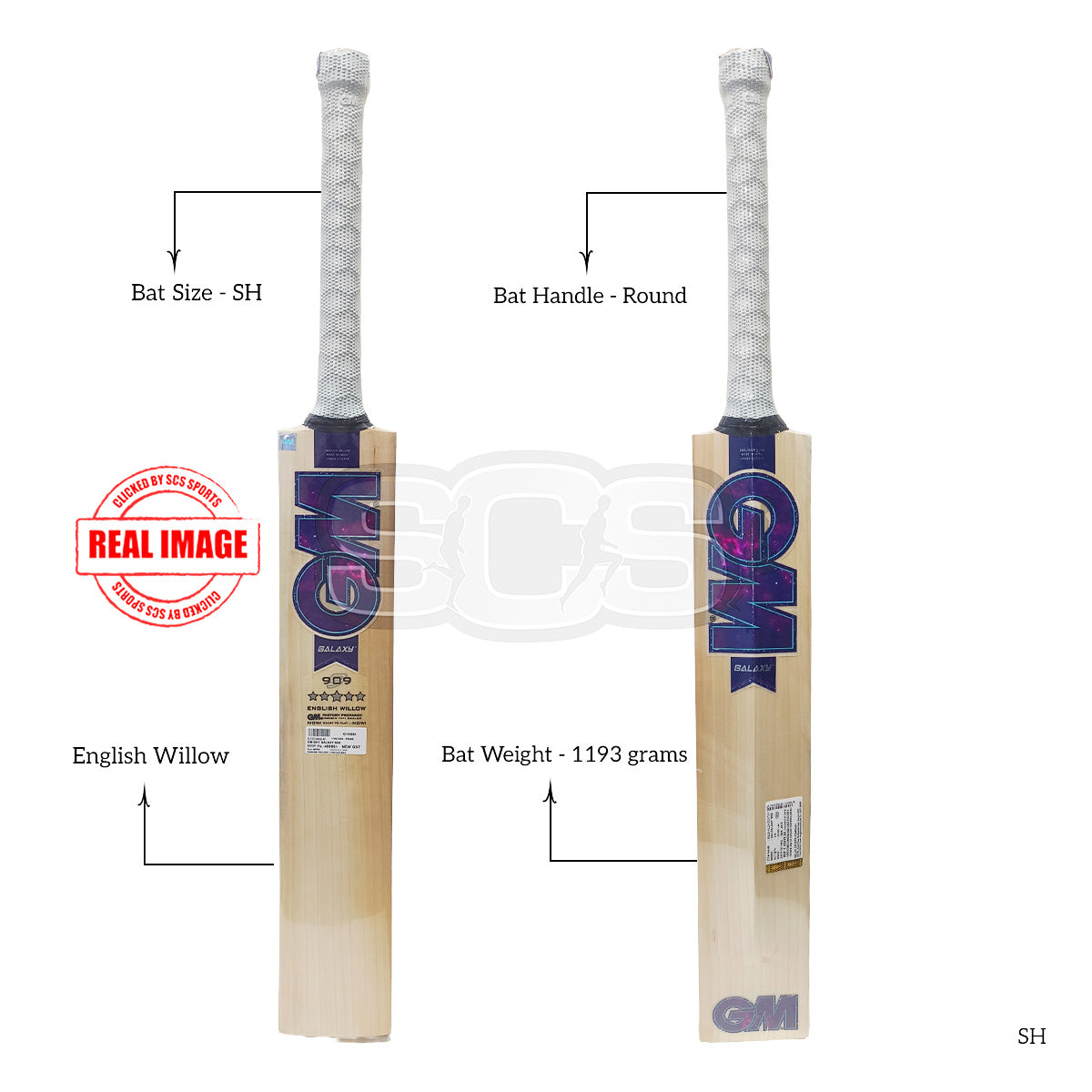 GM Galaxy 909 English Wilow Cricket Bat