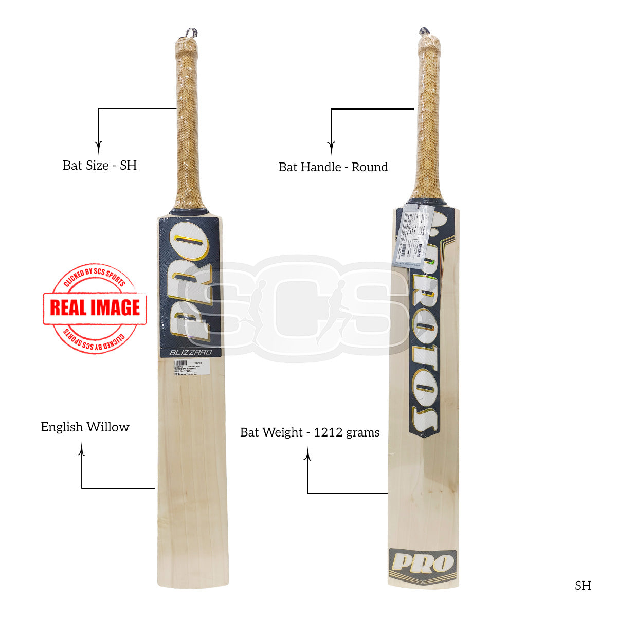 Protos Blizzard English Willow Cicket Bat