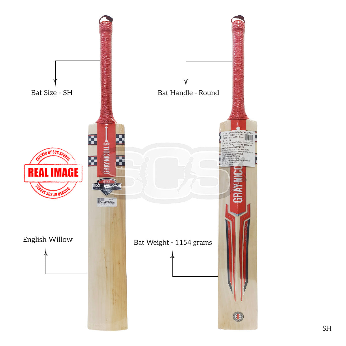 Gray Nicolls Astro GN3.5 English Willow Cricket Bat