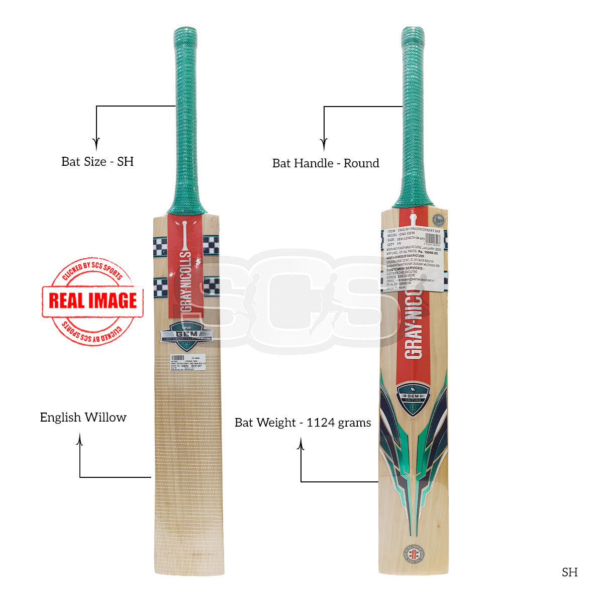 Gray-Nicolls GN2 Gem English Willow Cricket Bat