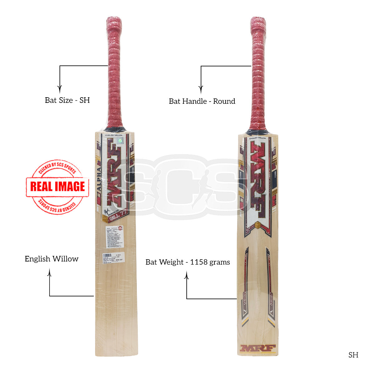 MRF G77-Alpha English Willow Cricket Bat