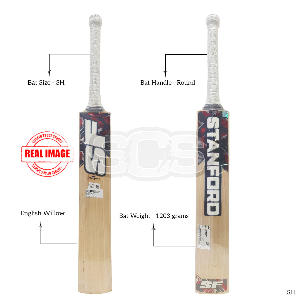 SF Camo-Adi 3 English Willow Cricket Bat
