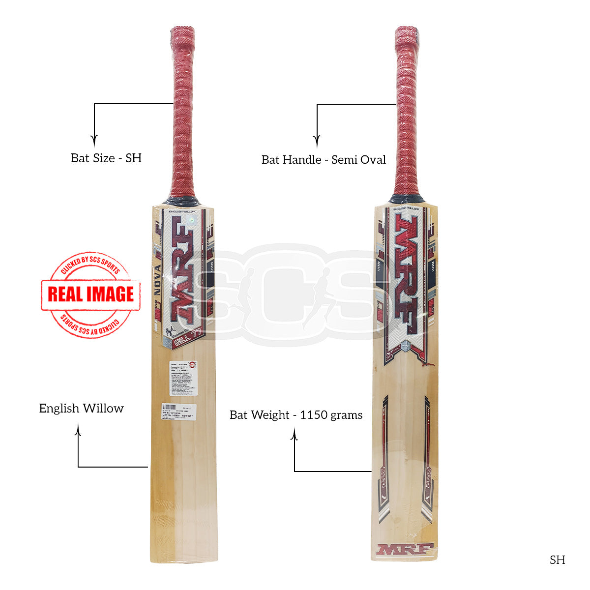MRF G77-Nova English Willow Cricket Bat