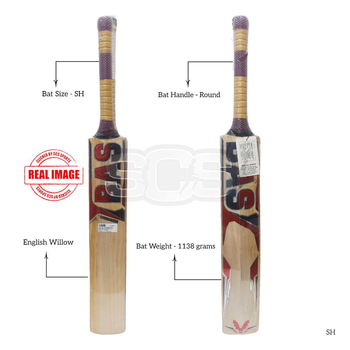 BAS Vampire Commander English Willow Cricket Bat