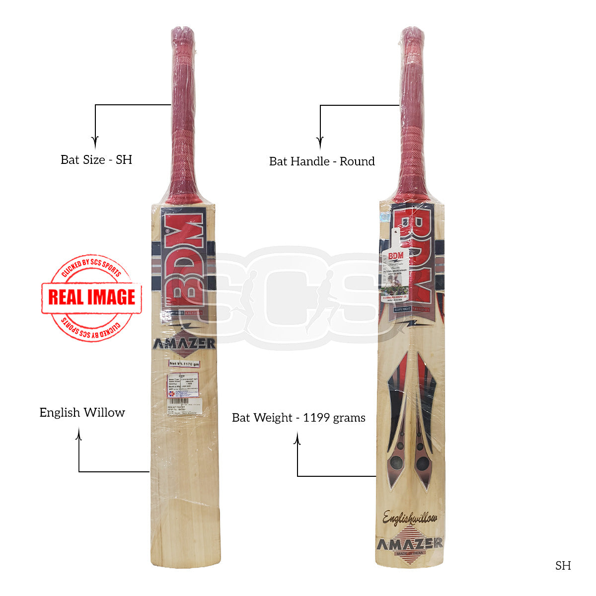 BDM Amazer English Willow Cricket Bat