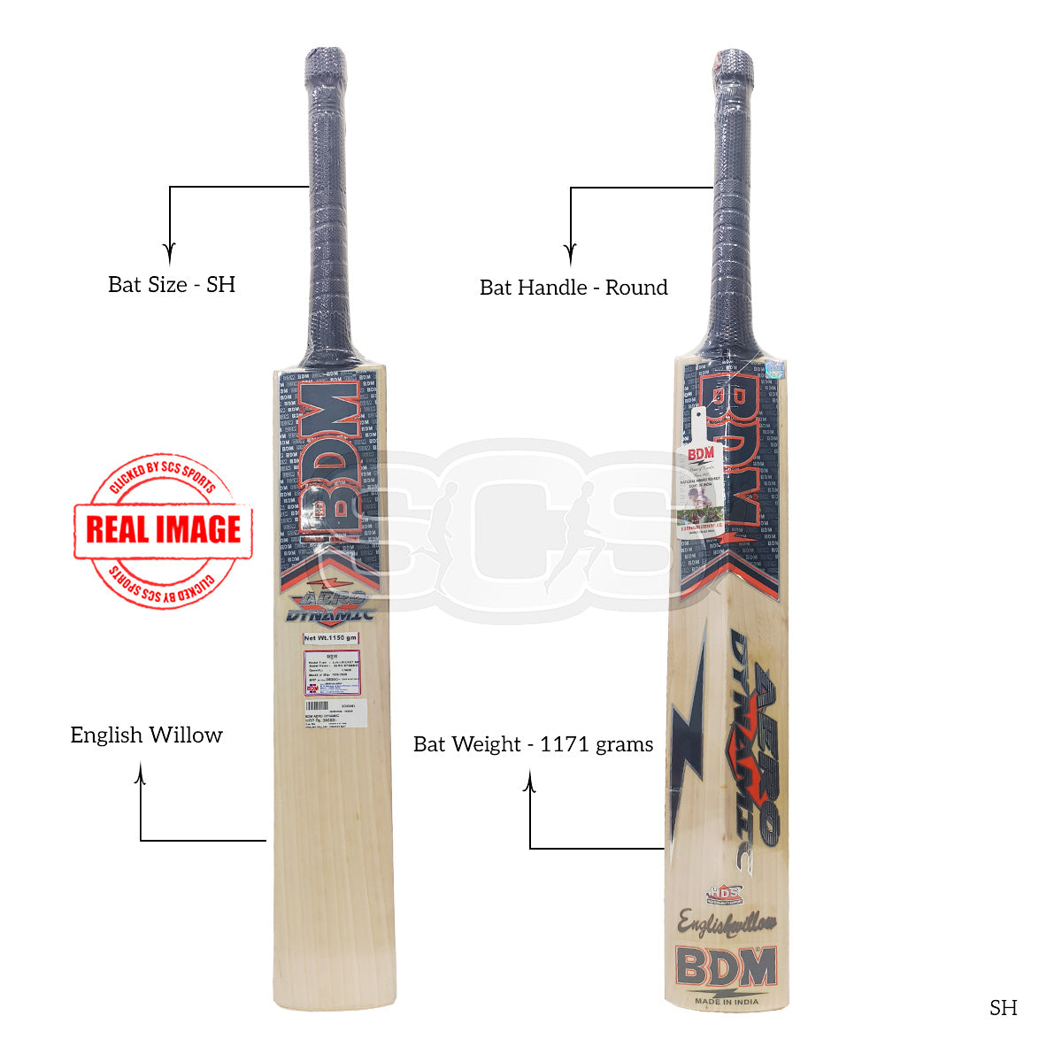 BDM Aero Dynamic English Willow Cricket Bat