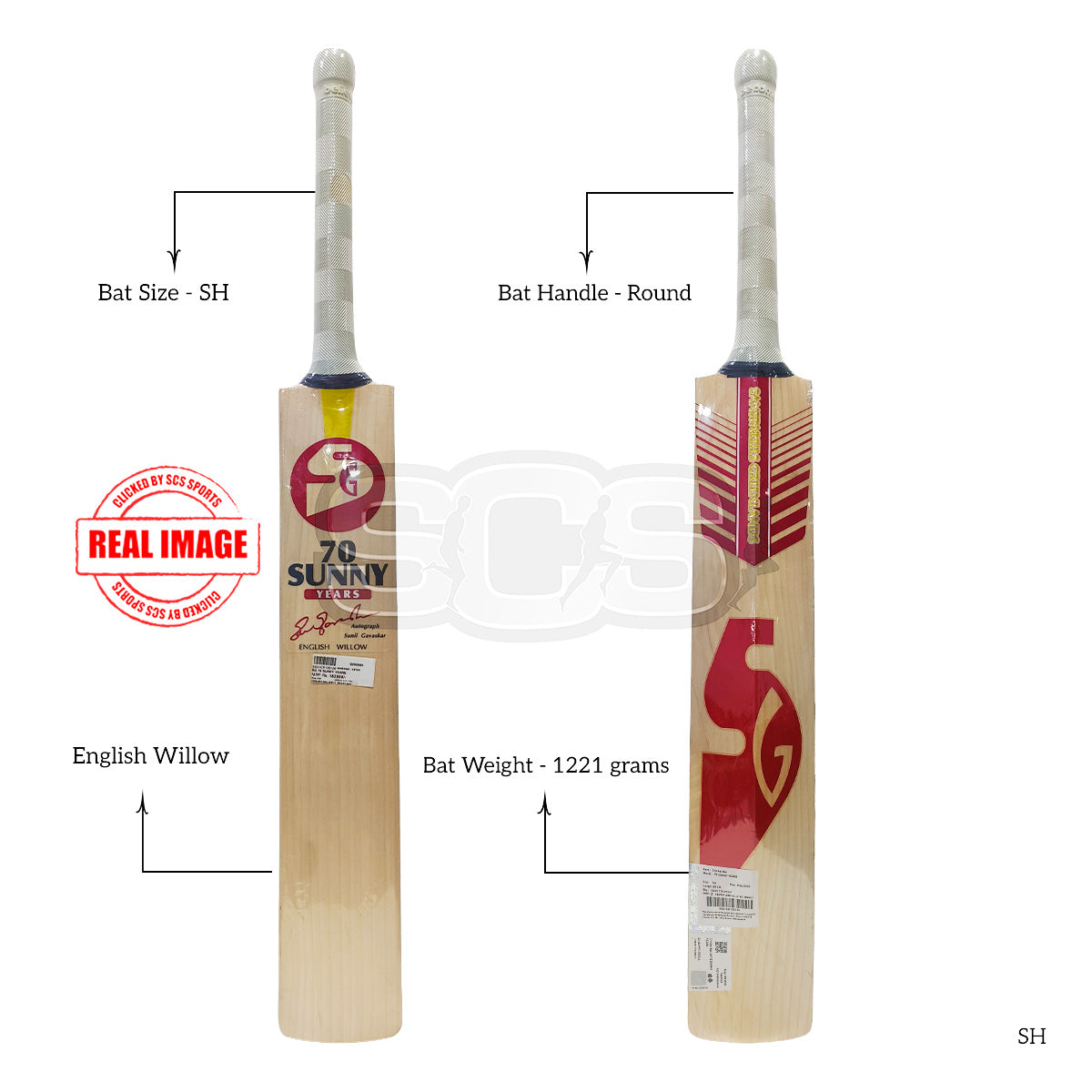 SG 70 Sunny Years English Willow Cricket Bat