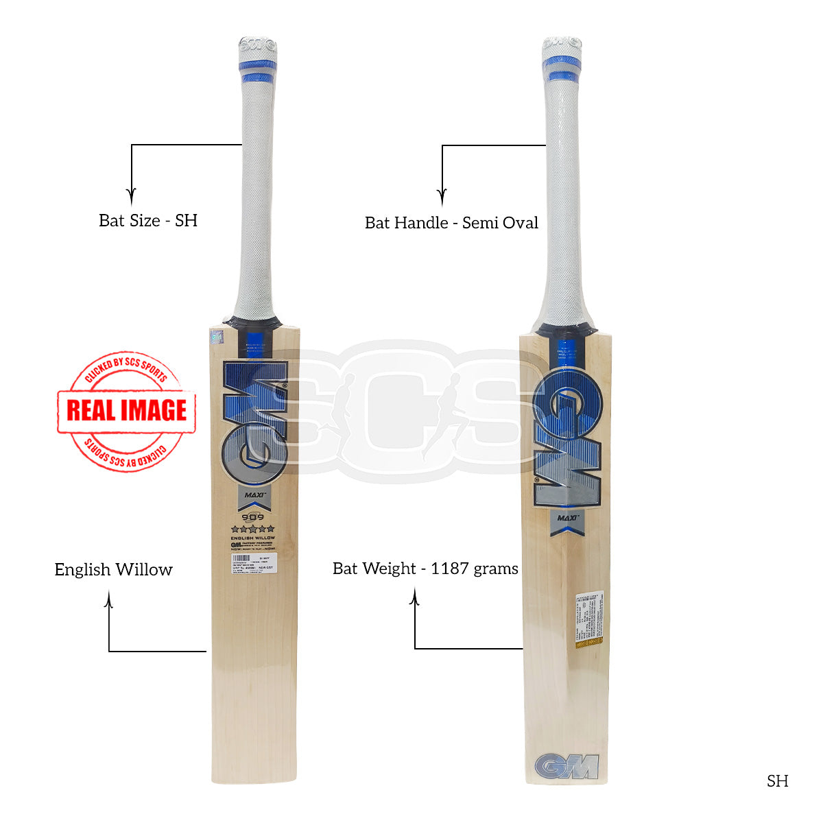 GM Maxi 909 English Willow Cricket Bat