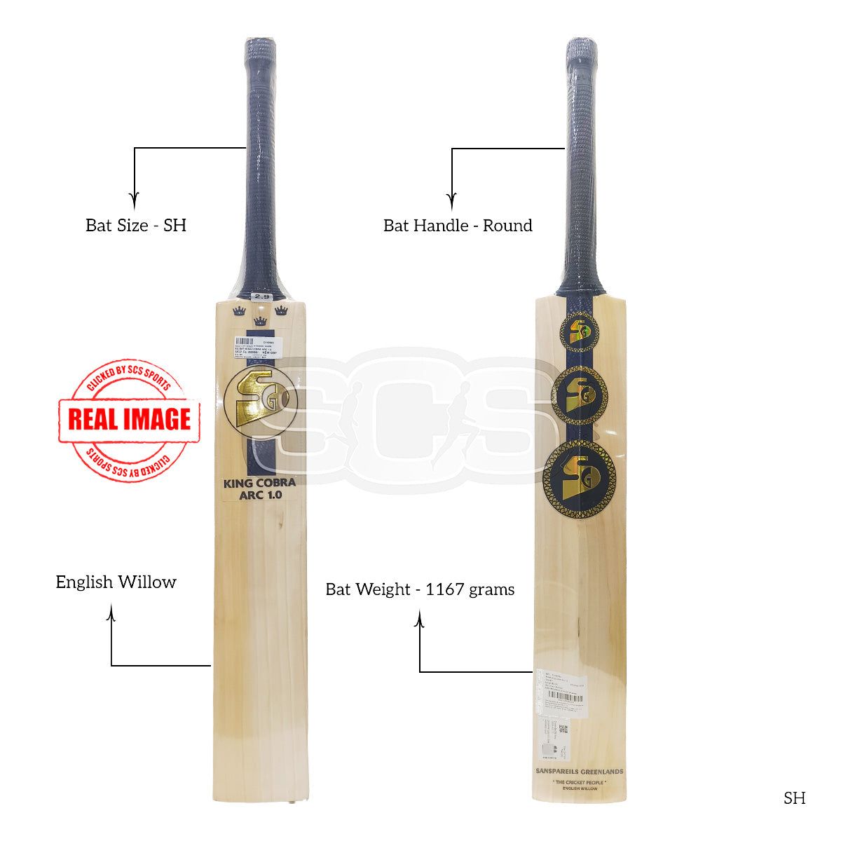 SG King Cobra Arc 1.0 English Willow Cricket Bat