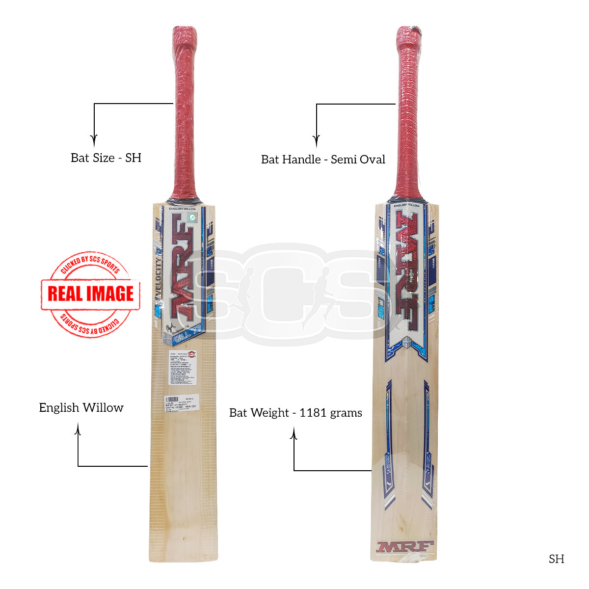 MRF G77-Velocity English Willow Cricket Bat