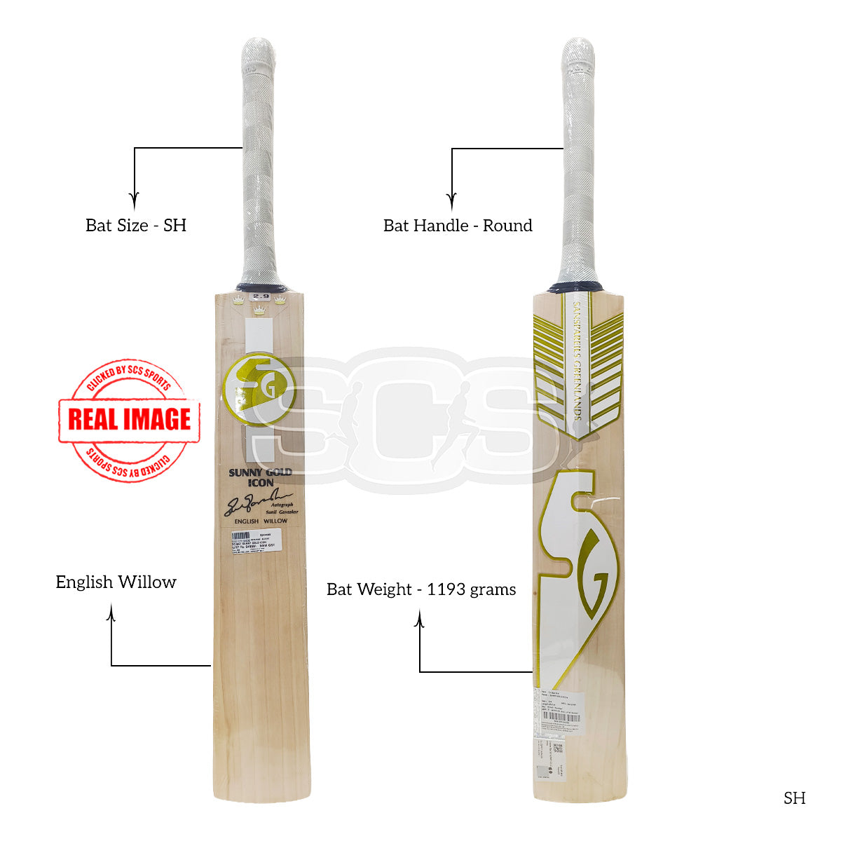 SG Sunny Gold Icon English Willow Cricket Bat