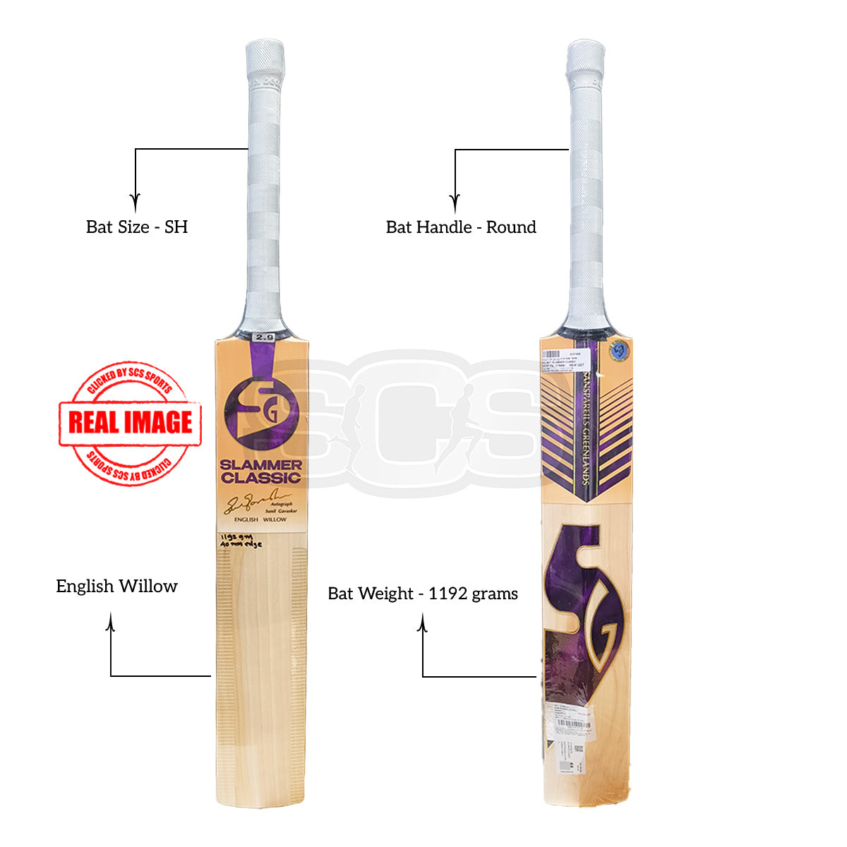 SG Slammer Classic English Willow Cricket Bat
