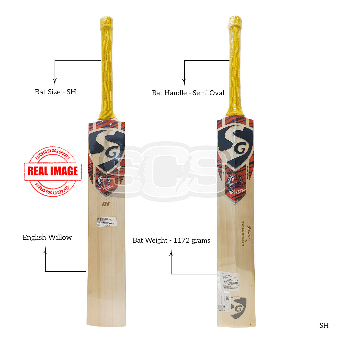 SG Ishan Kishan English Willow Cricket Bat