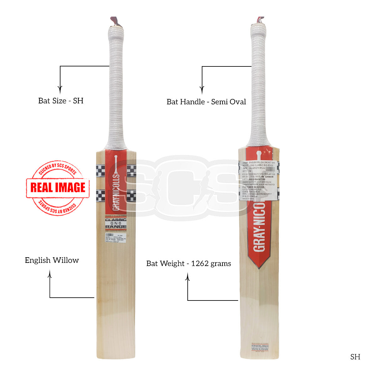 Gray-Nicolls GN6 Classic Big Edge English Willow Cricket Bat