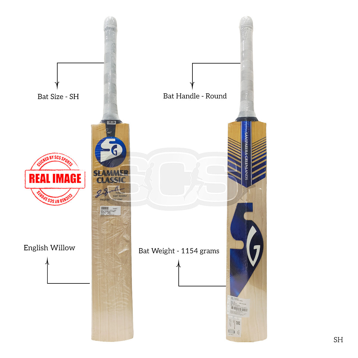 SG Slammer Classic English Willow Cricket Bat