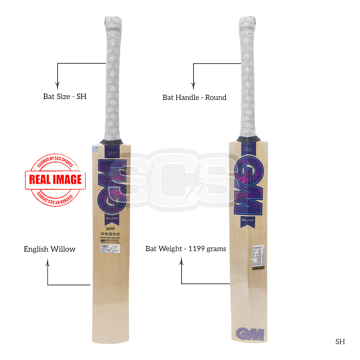 GM Galaxy 808 English Willow Cricket Bat